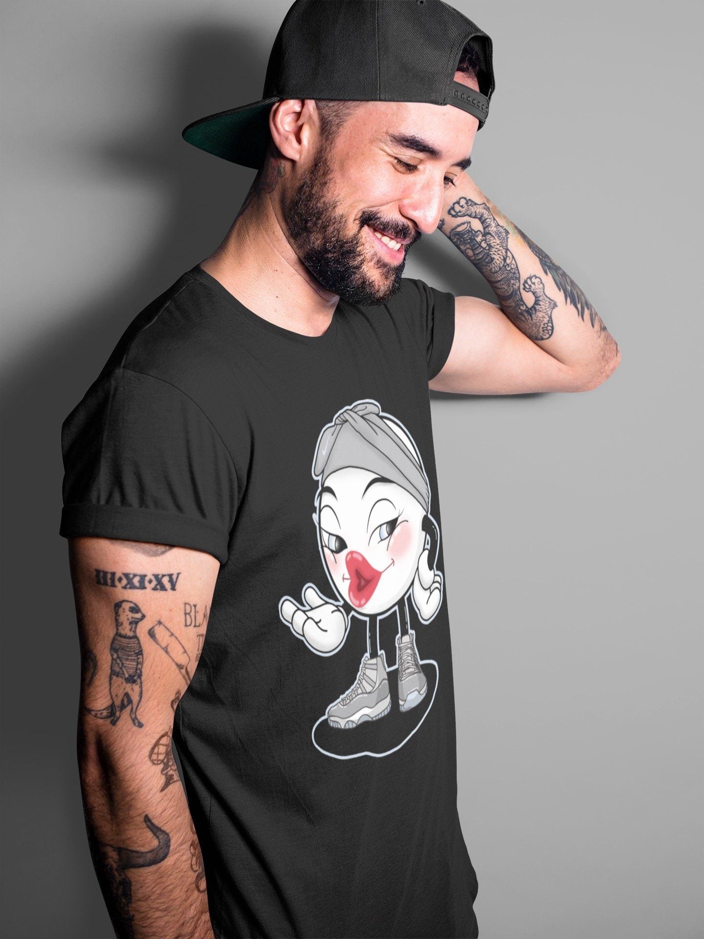 Jordan 11 Cool Grey Shirt To Match Jordans Sexy Emoji Sneaker Tees Jordan 11 Cool Grey Drip Gear Zone Sneaker Matching Clothing Unisex Shirts