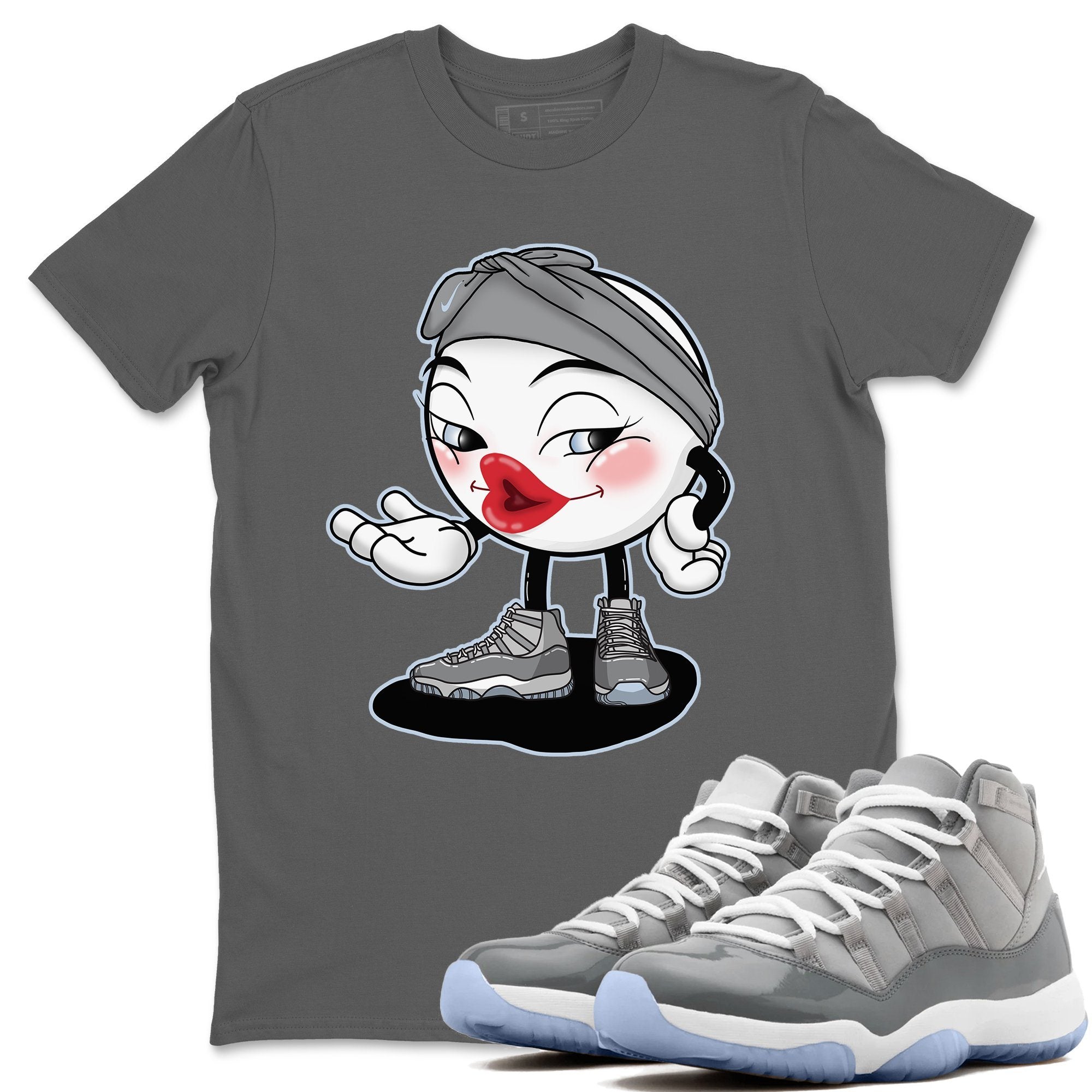 Jordan 11 Cool Grey Shirt To Match Jordans Sexy Emoji Sneaker Tees Jordan 11 Cool Grey Drip Gear Zone Sneaker Matching Clothing Unisex Shirts