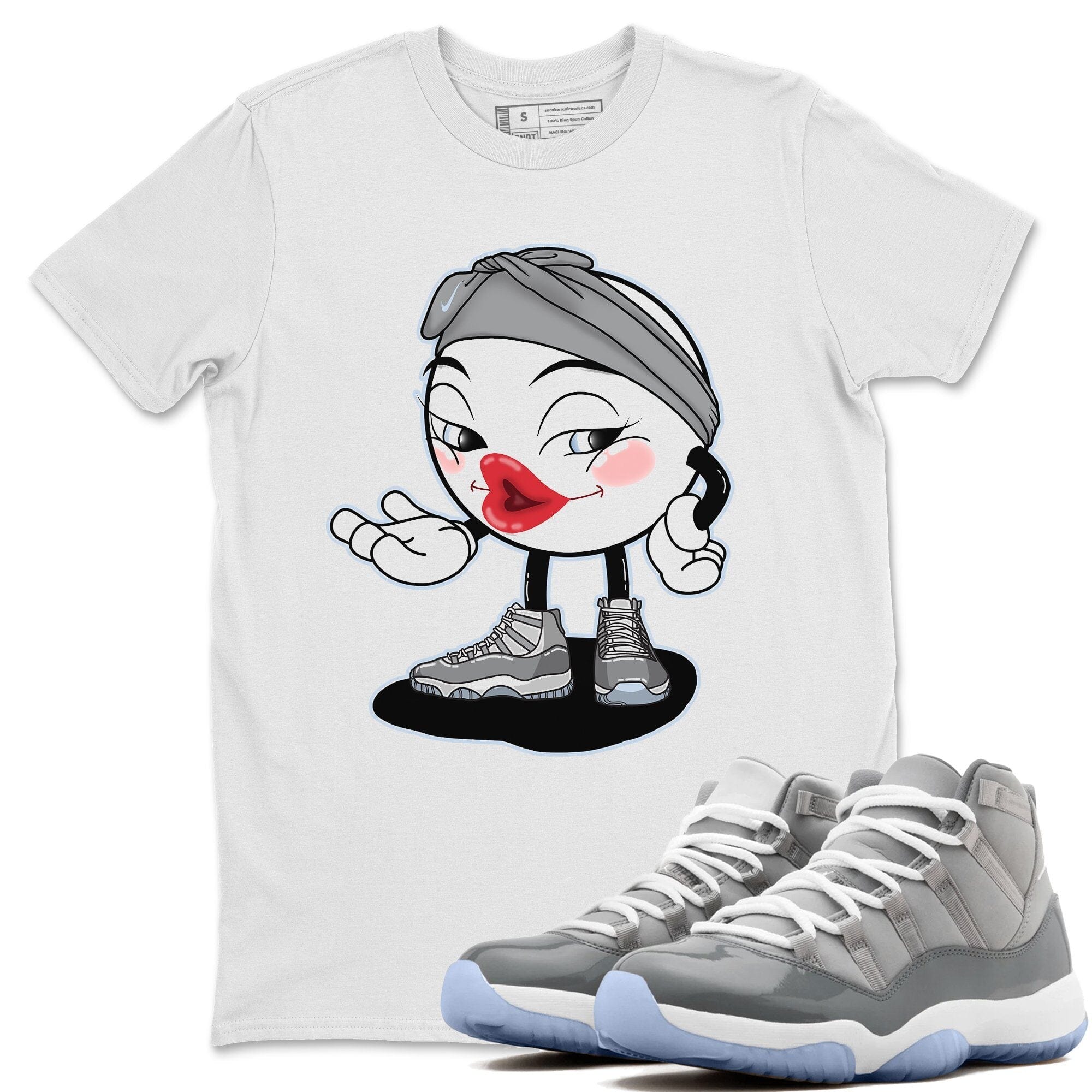 Jordan 11 Cool Grey Shirt To Match Jordans Sexy Emoji Sneaker Tees Jordan 11 Cool Grey Drip Gear Zone Sneaker Matching Clothing Unisex Shirts
