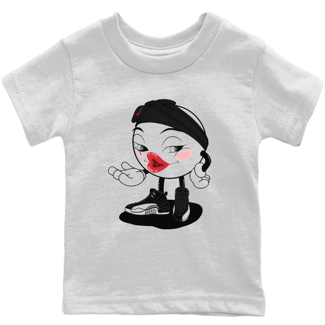 Jordan 12 Playoffs Sneaker Matching T-Shirt Sexy Emoji Sneaker Tees Jordan 12 Playoffs Sneaker Release Tees Kids Shirts
