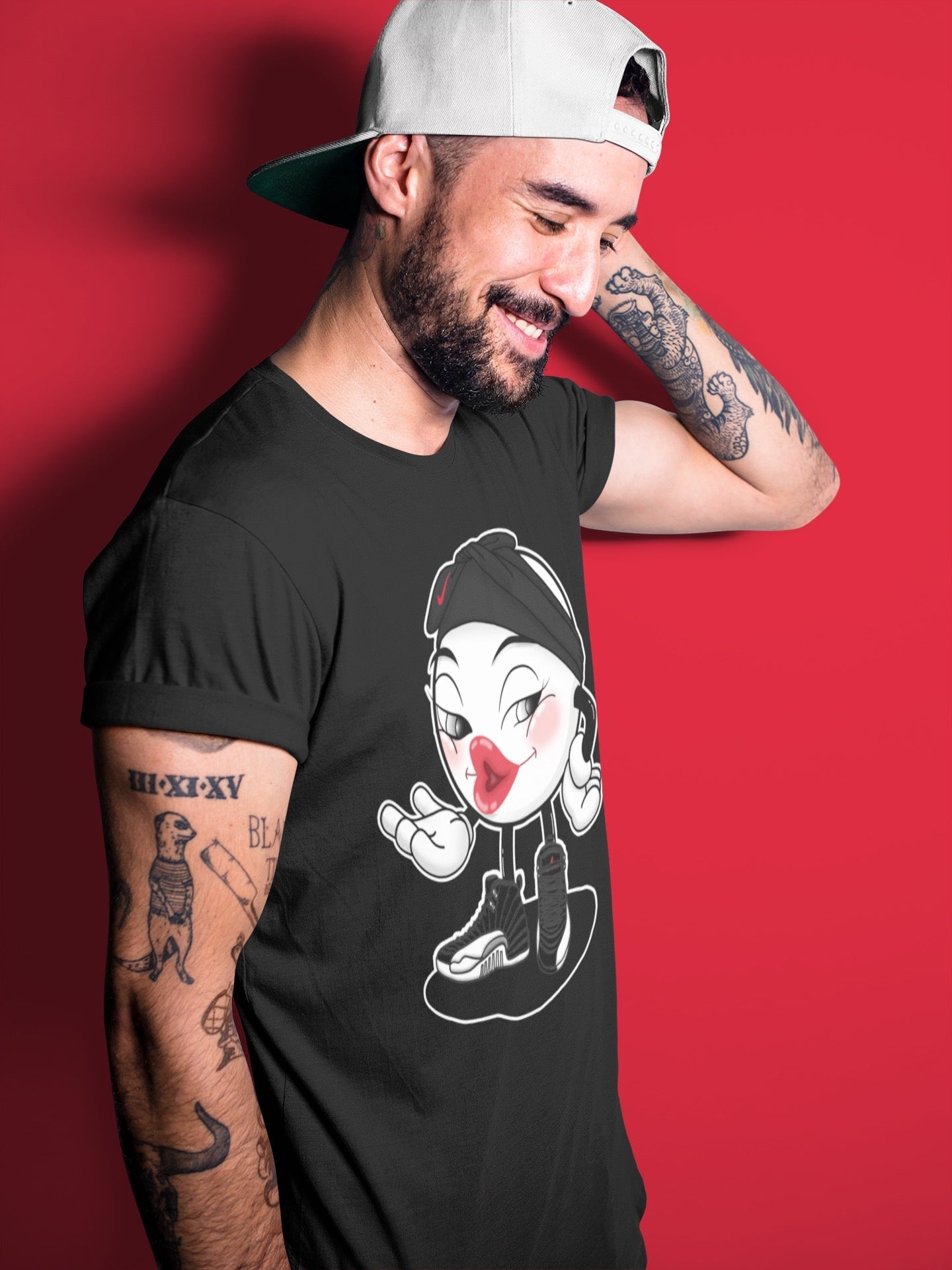 Jordan 12 Playoffs Shirt To Match Jordans Sexy Emoji Sneaker Tees Jordan 12 Playoffs Drip Gear Zone Sneaker Matching Clothing Unisex Shirts