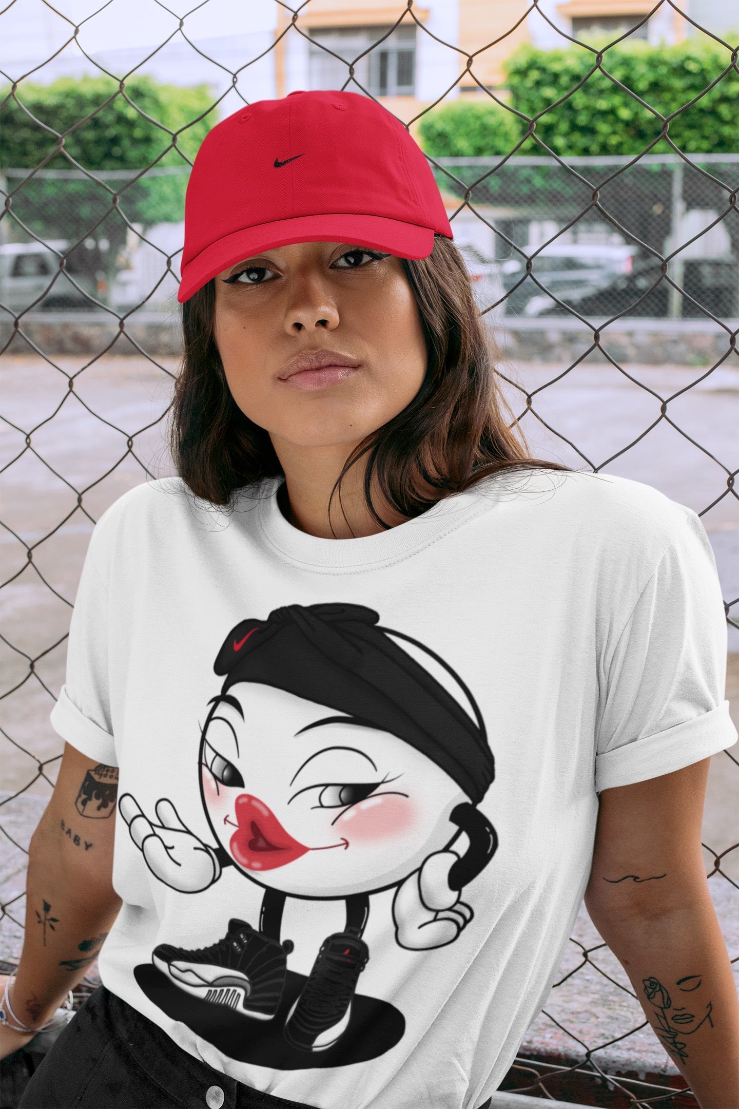 Jordan 12 Playoffs Shirt To Match Jordans Sexy Emoji Sneaker Tees Jordan 12 Playoffs Drip Gear Zone Sneaker Matching Clothing Unisex Shirts