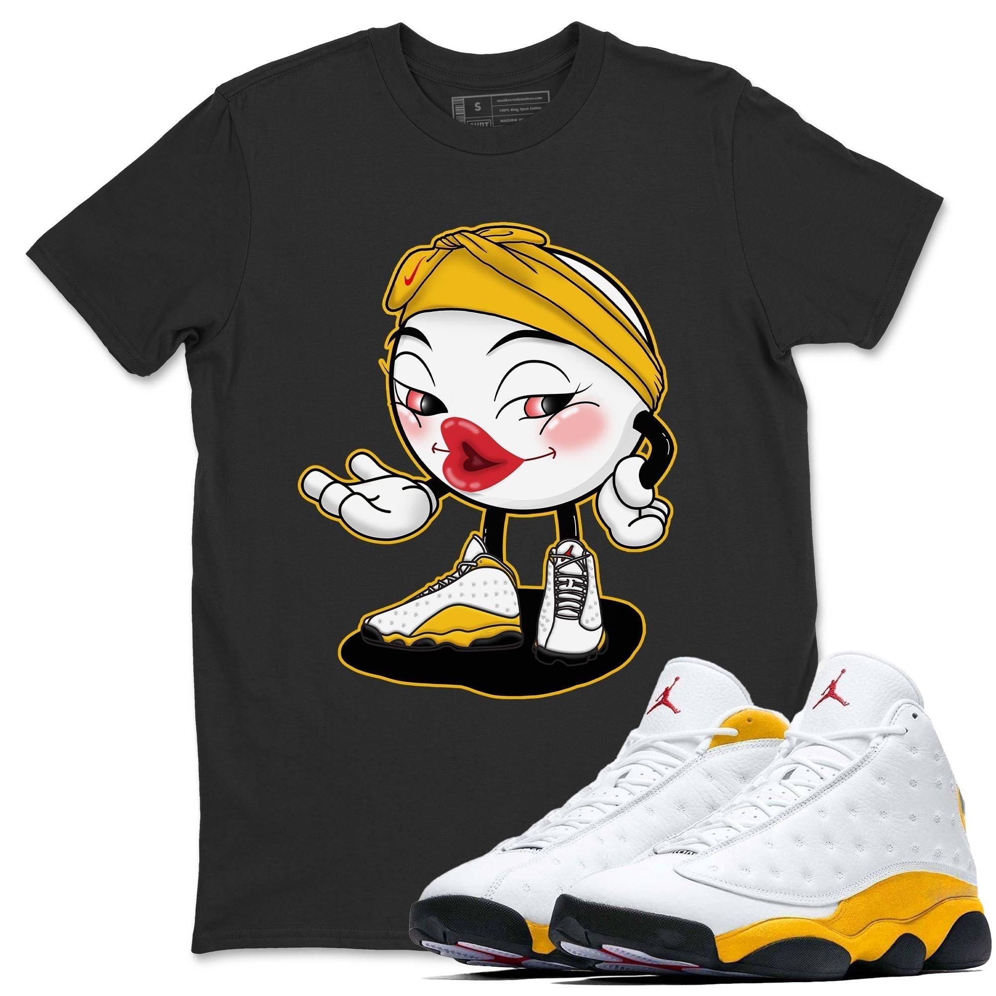 Jordan 13 Del Sol Shirt To Match Jordans Sexy Emoji Sneaker Tees Jordan 13 Del Sol Drip Gear Zone Sneaker Matching Clothing Unisex Shirts