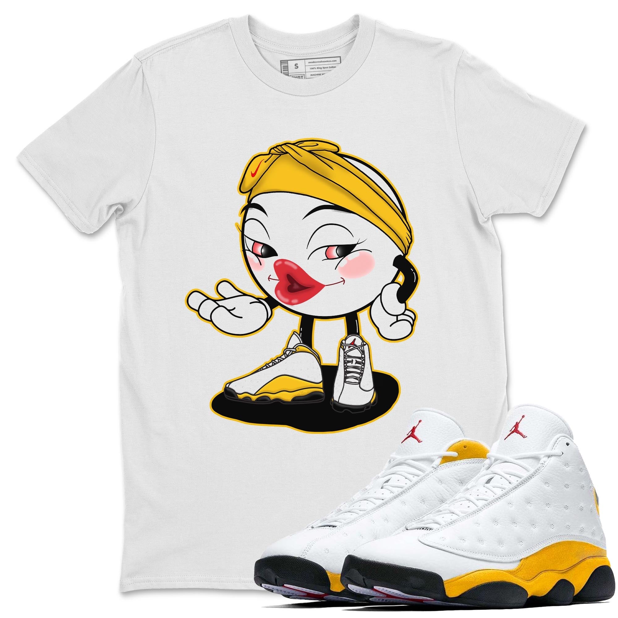 Jordan 13 Del Sol Shirt To Match Jordans Sexy Emoji Sneaker Tees Jordan 13 Del Sol Drip Gear Zone Sneaker Matching Clothing Unisex Shirts