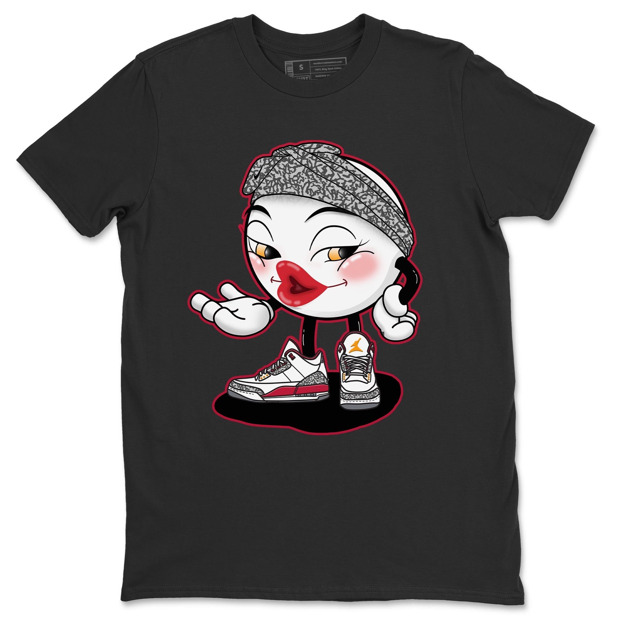 Jordan 3 Cardinal Shirt To Match Jordans Sexy Emoji Sneaker Tees Jordan 3 Cardinal Drip Gear Zone Sneaker Matching Clothing Unisex Shirts