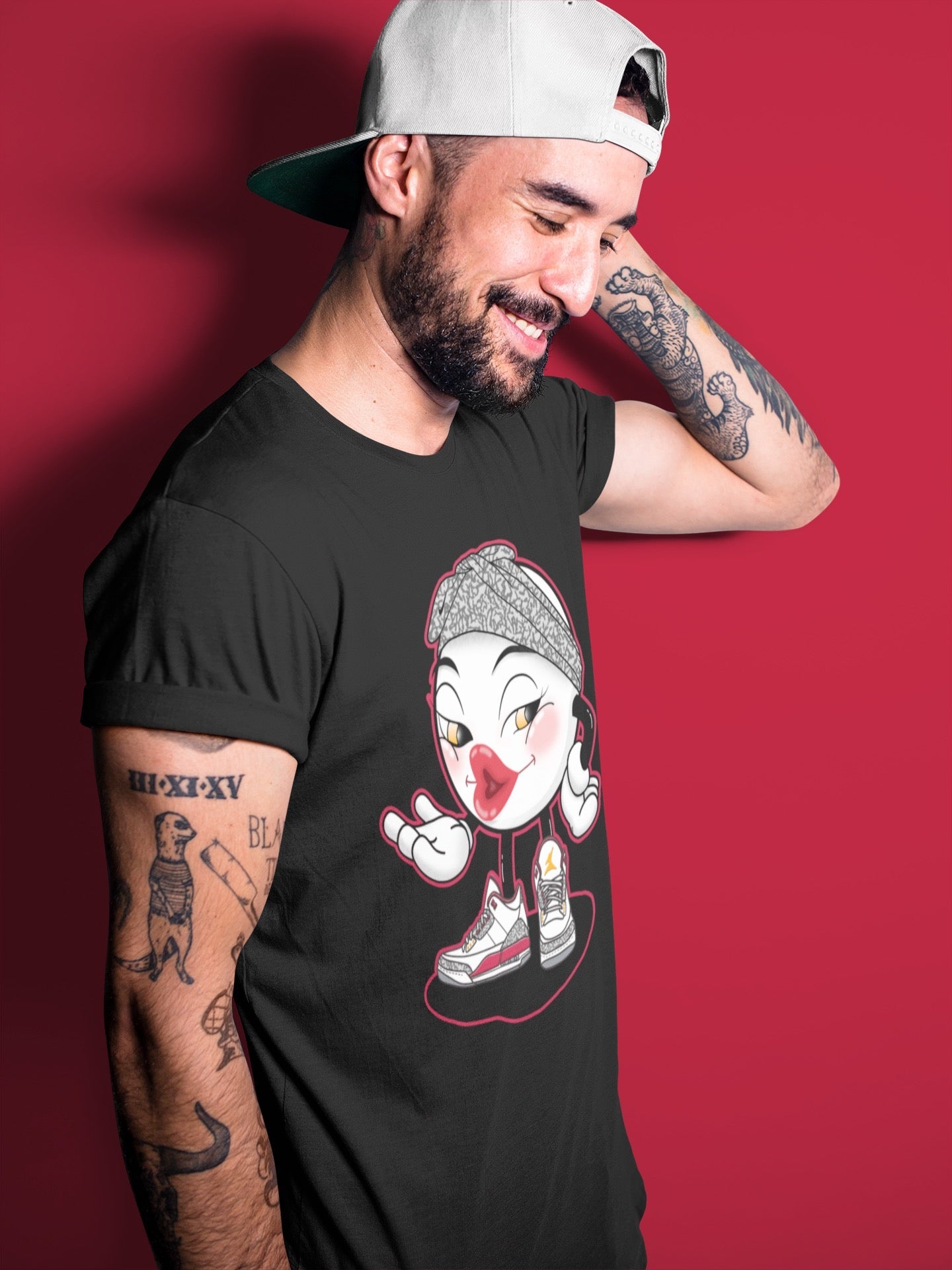 Jordan 3 Cardinal Shirt To Match Jordans Sexy Emoji Sneaker Tees Jordan 3 Cardinal Drip Gear Zone Sneaker Matching Clothing Unisex Shirts