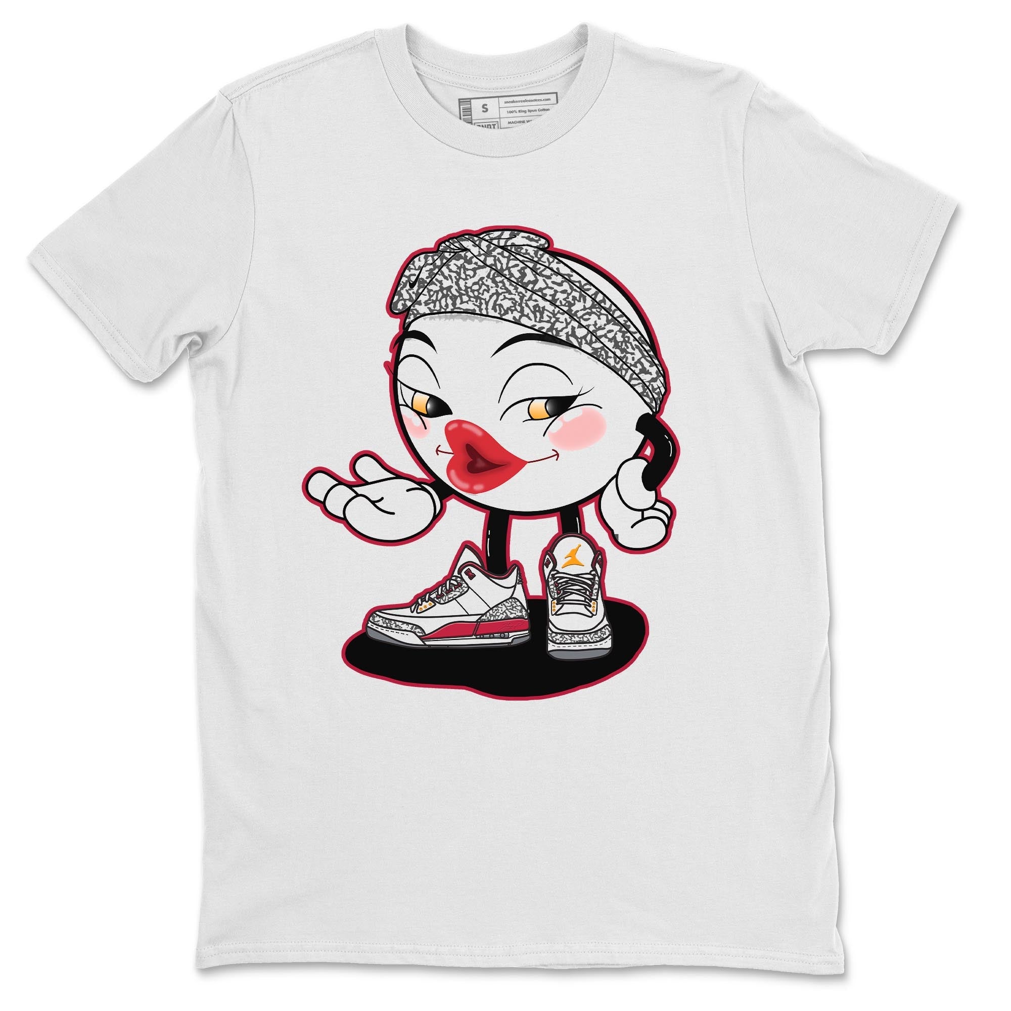 Jordan 3 Cardinal Shirt To Match Jordans Sexy Emoji Sneaker Tees Jordan 3 Cardinal Drip Gear Zone Sneaker Matching Clothing Unisex Shirts