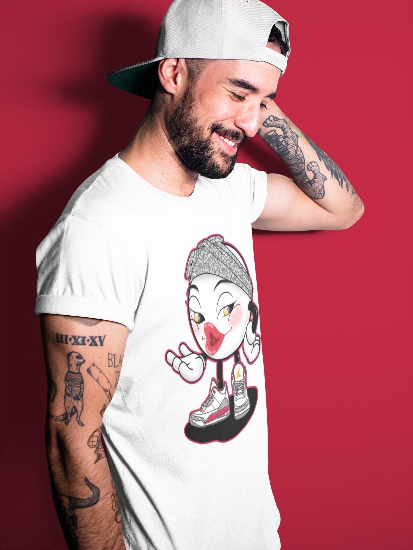 Jordan 3 Cardinal Shirt To Match Jordans Sexy Emoji Sneaker Tees Jordan 3 Cardinal Drip Gear Zone Sneaker Matching Clothing Unisex Shirts