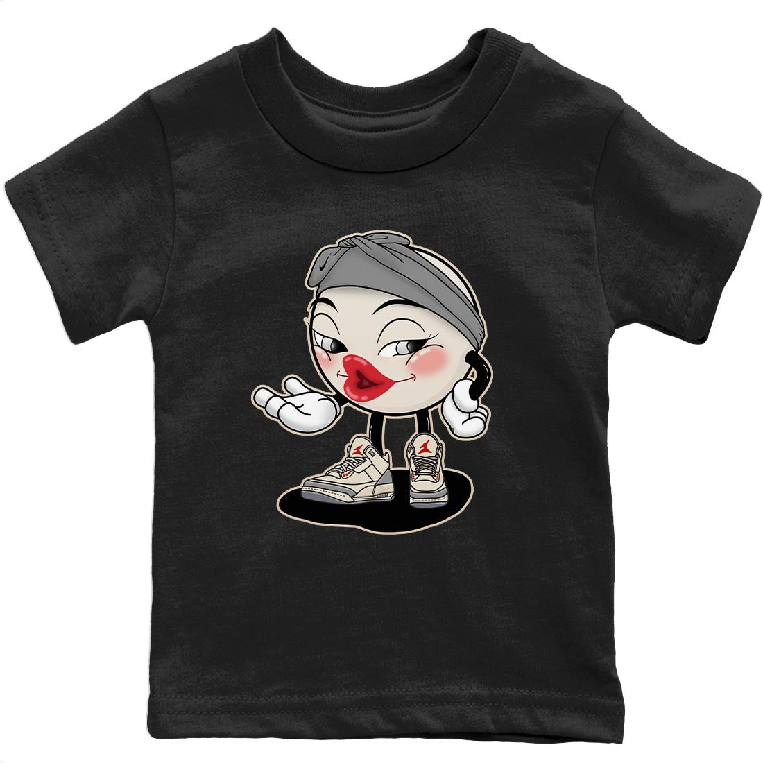 Jordan 3 Muslin Sneaker Matching T-Shirt Sexy Emoji Sneaker Tees Jordan 3 Muslin Sneaker Release Tees Kids Shirts