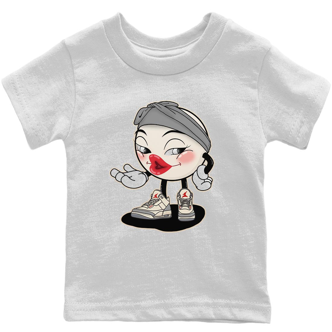 Jordan 3 Muslin Sneaker Matching T-Shirt Sexy Emoji Sneaker Tees Jordan 3 Muslin Sneaker Release Tees Kids Shirts