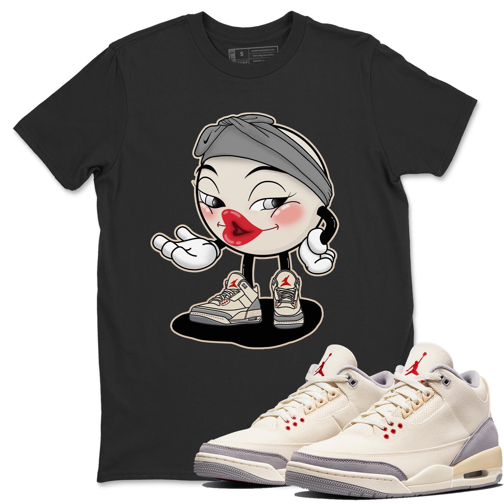 Jordan 3 Muslin Shirt To Match Jordans Sexy Emoji Sneaker Tees Jordan 3 Muslin Drip Gear Zone Sneaker Matching Clothing Unisex Shirts