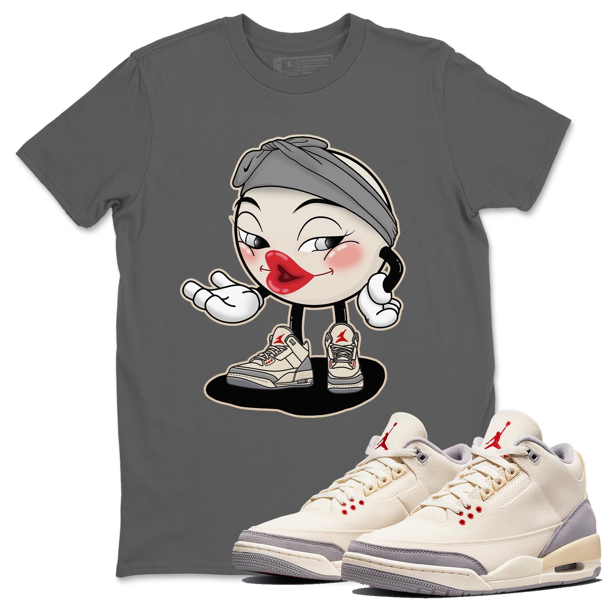 Jordan 3 Muslin Shirt To Match Jordans Sexy Emoji Sneaker Tees Jordan 3 Muslin Drip Gear Zone Sneaker Matching Clothing Unisex Shirts