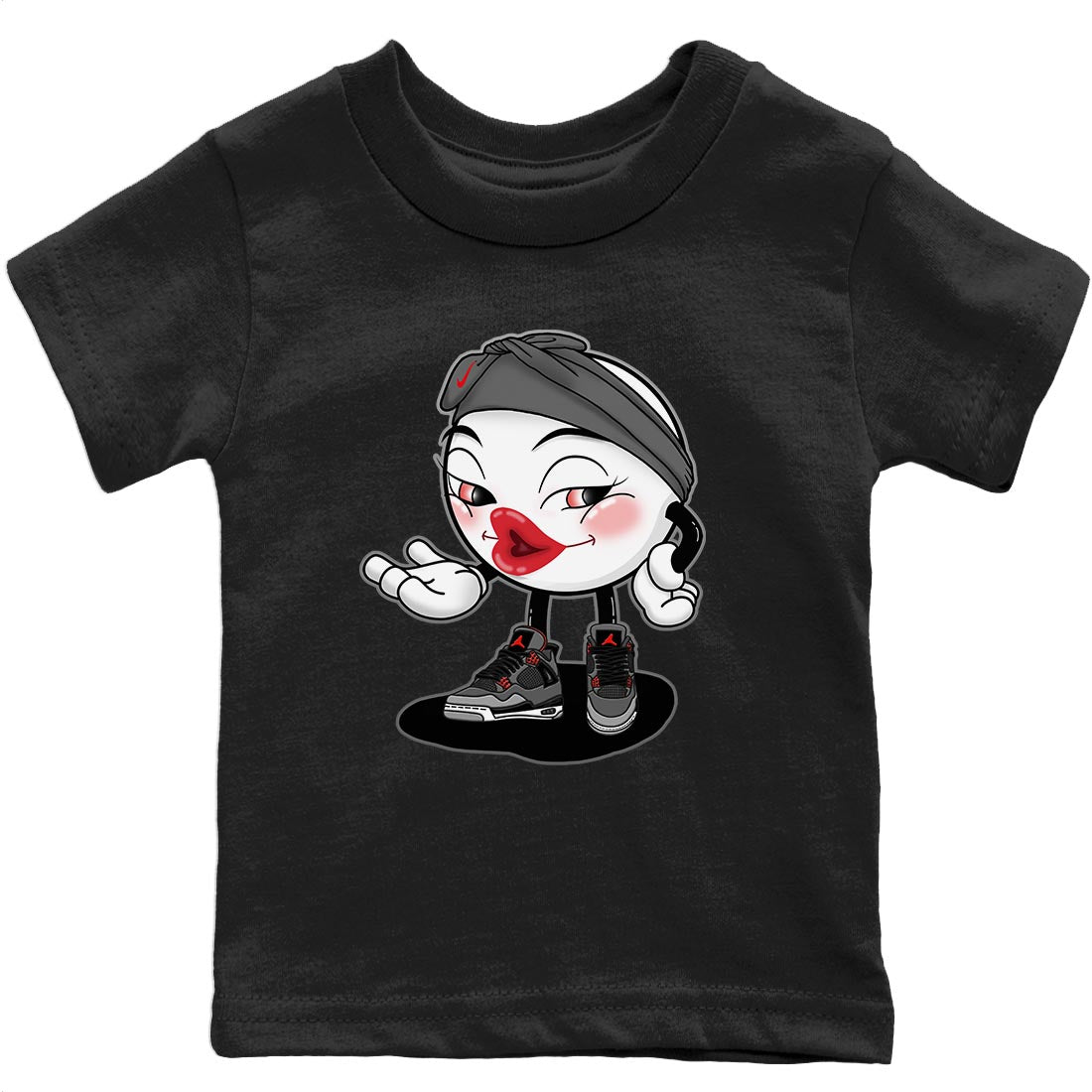 Jordan 4 Infrared Sneaker Matching T-Shirt Sexy Emoji Sneaker Tees Jordan 4 Infrared Sneaker Release Tees Kids Shirts