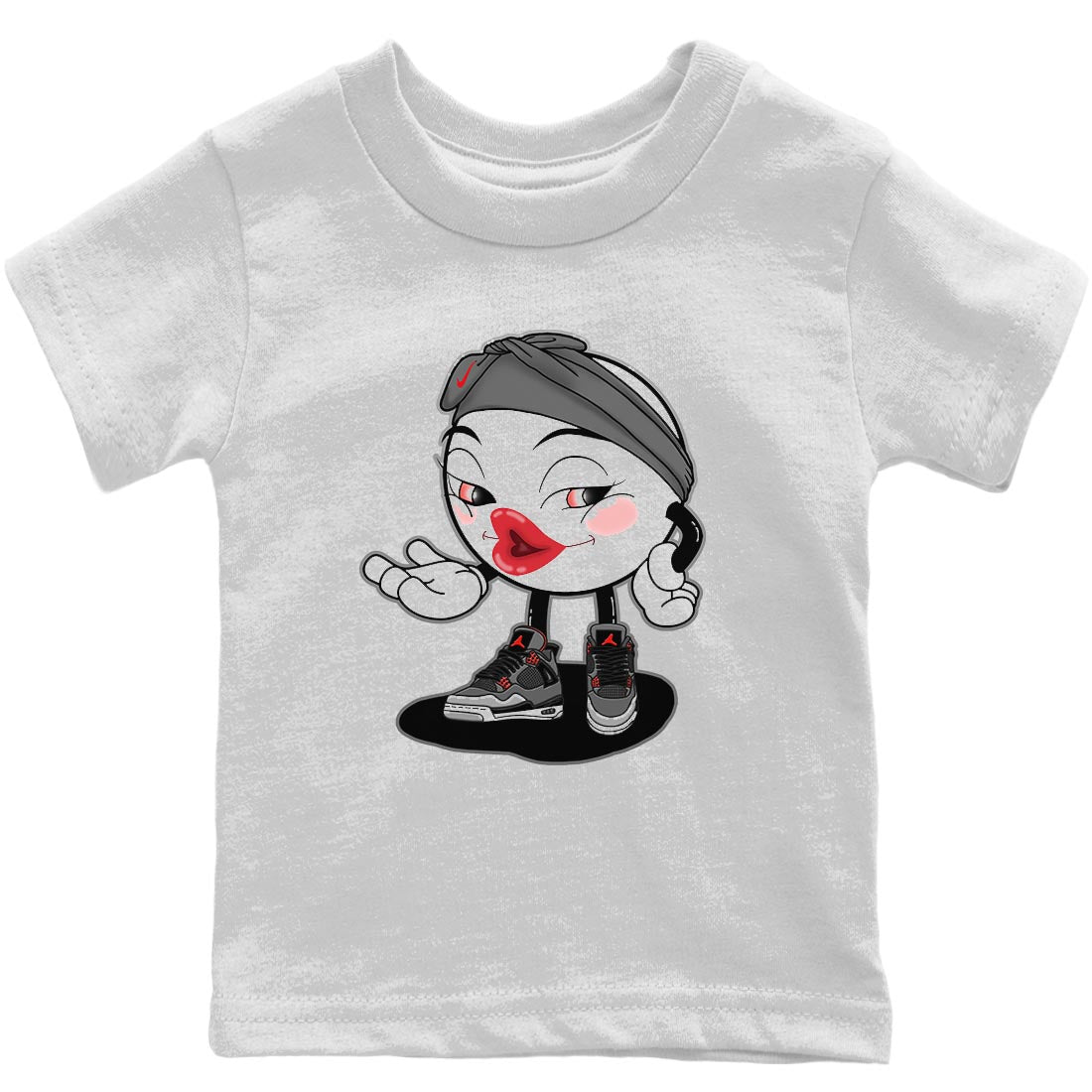 Jordan 4 Infrared Sneaker Matching T-Shirt Sexy Emoji Sneaker Tees Jordan 4 Infrared Sneaker Release Tees Kids Shirts