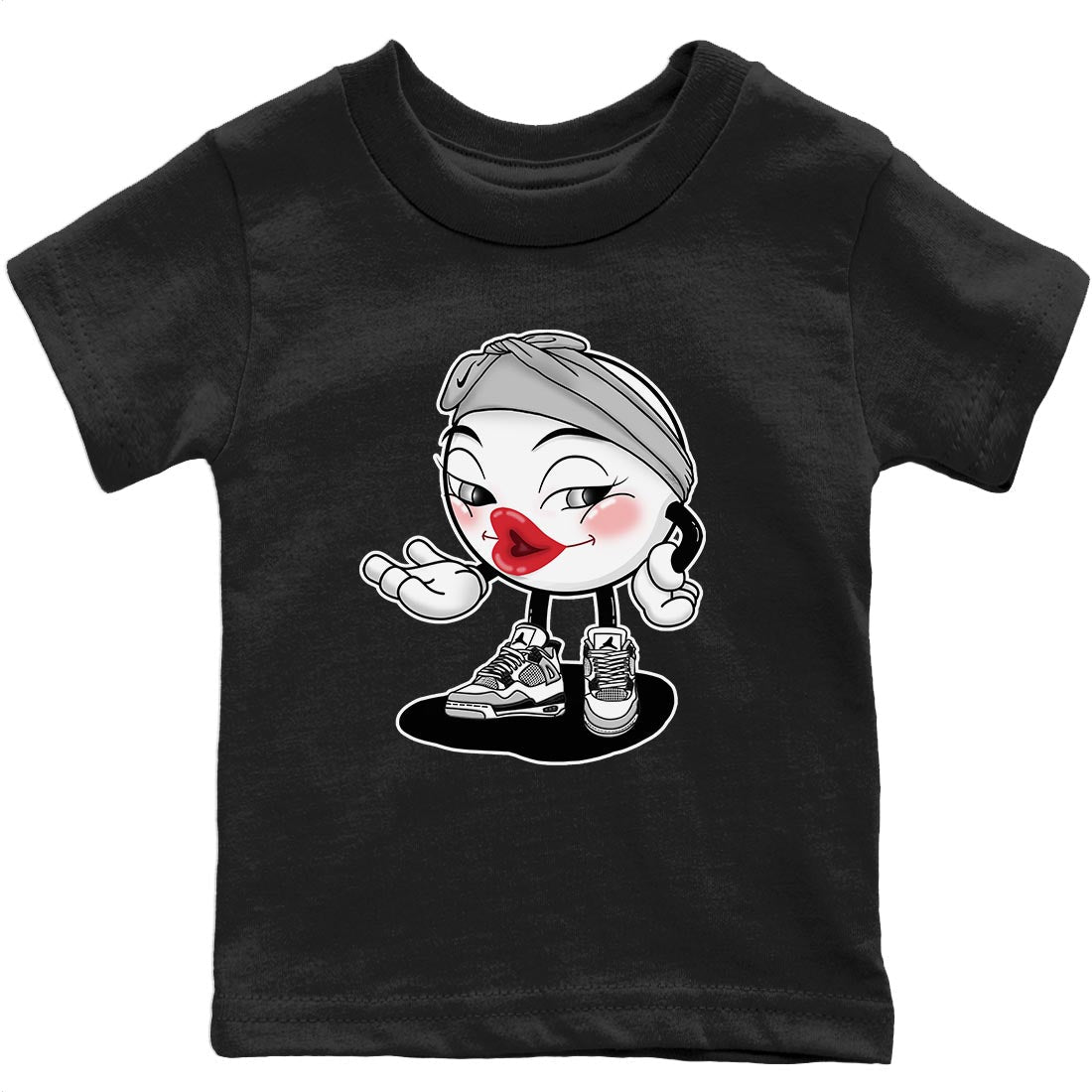 Jordan 4 Military Black Sneaker Matching T-Shirt Sexy Emoji Sneaker Tees Jordan 4 Military Black Sneaker Release Tees Kids Shirts