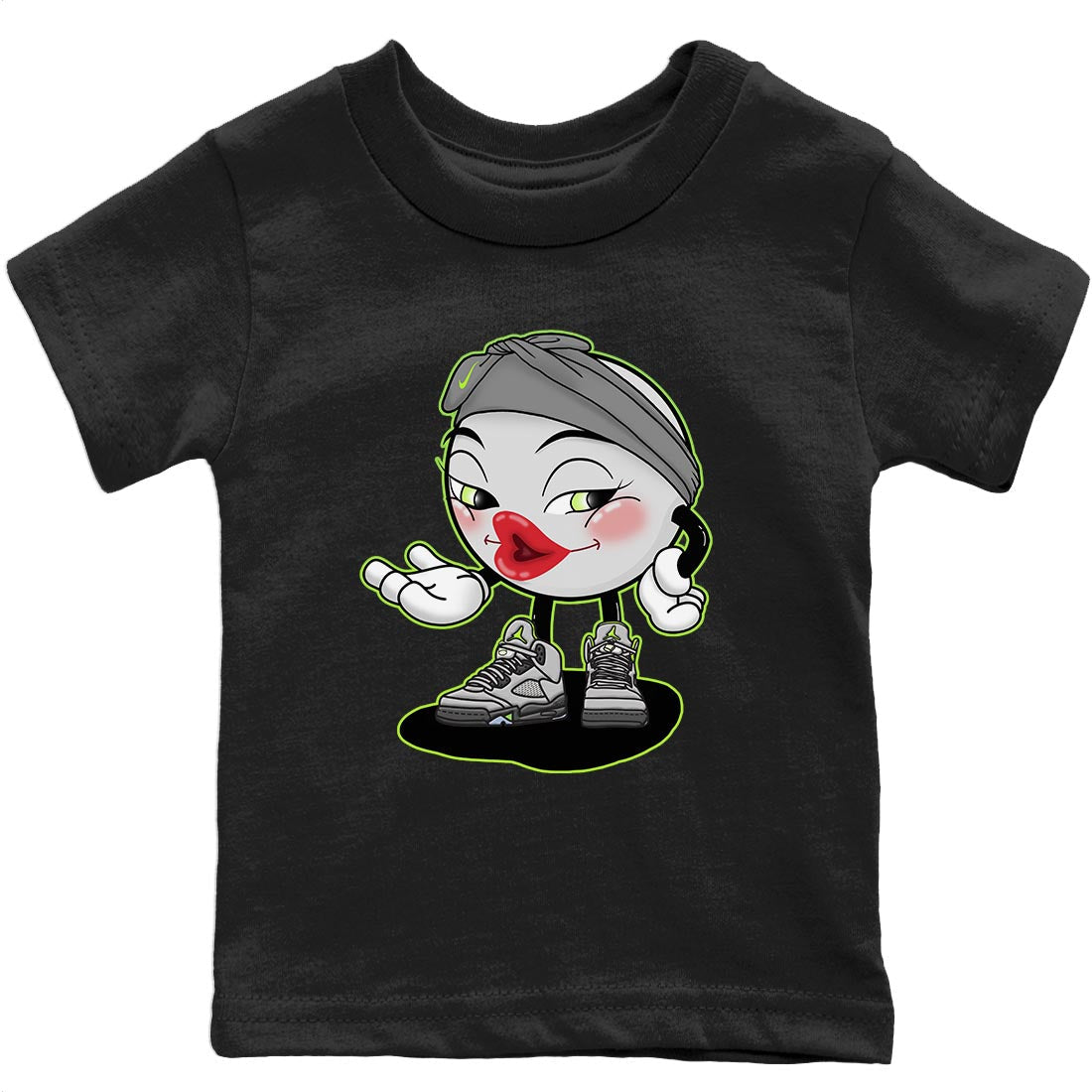 Jordan 5 Green Bean Sneaker Matching T-Shirt Sexy Emoji Sneaker Tees Jordan 5 Green Bean Sneaker Release Tees Kids Shirts