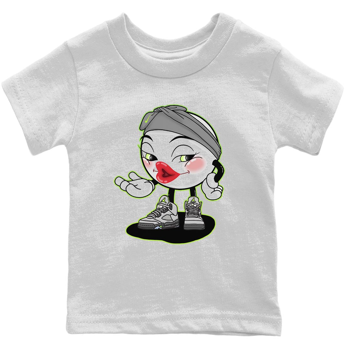 Jordan 5 Green Bean Sneaker Matching T-Shirt Sexy Emoji Sneaker Tees Jordan 5 Green Bean Sneaker Release Tees Kids Shirts