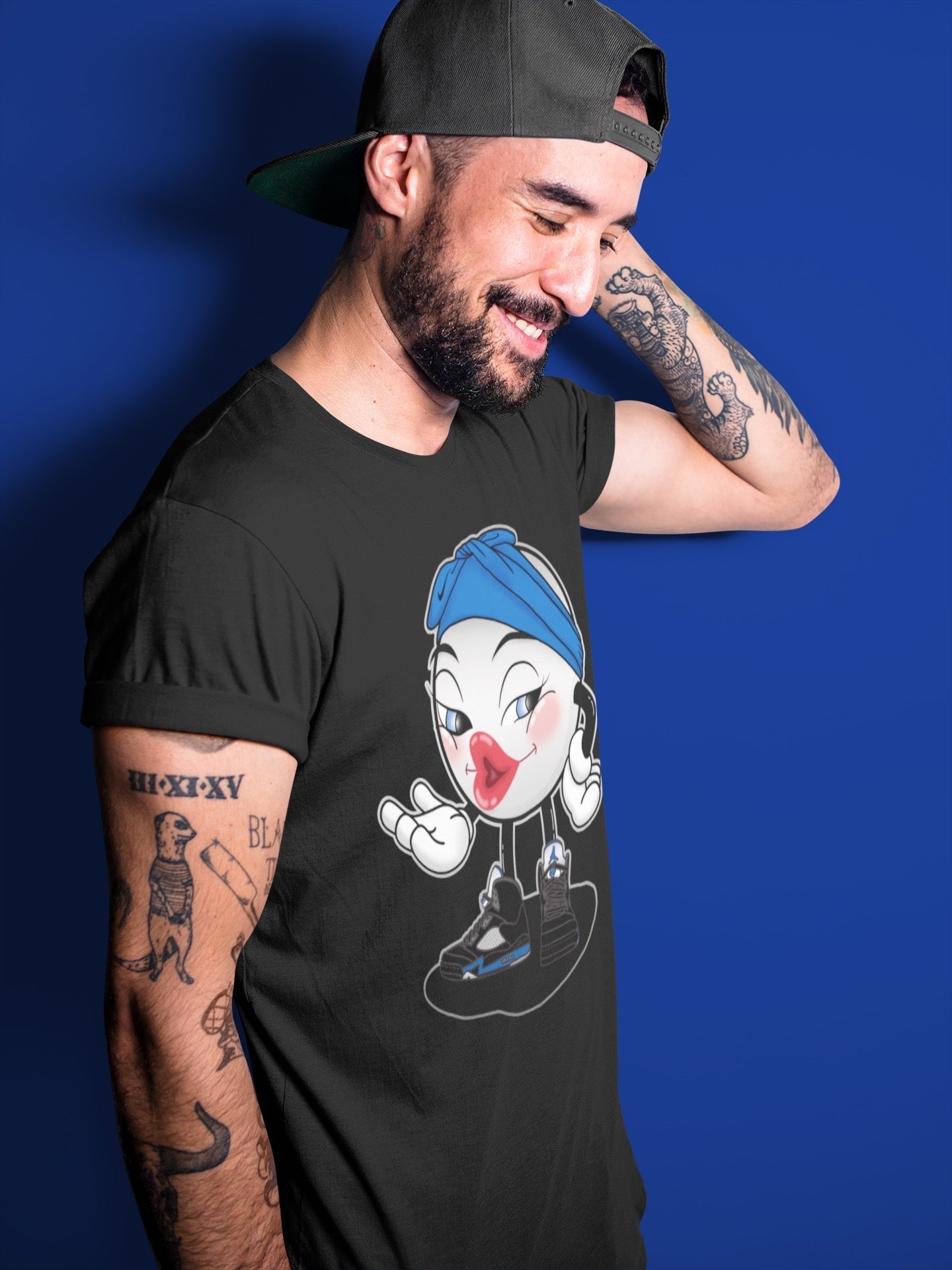 Jordan 5 Racer Blue Shirt To Match Jordans Sexy Emoji Sneaker Tees Jordan 5 Racer Blue Drip Gear Zone Sneaker Matching Clothing Unisex Shirts