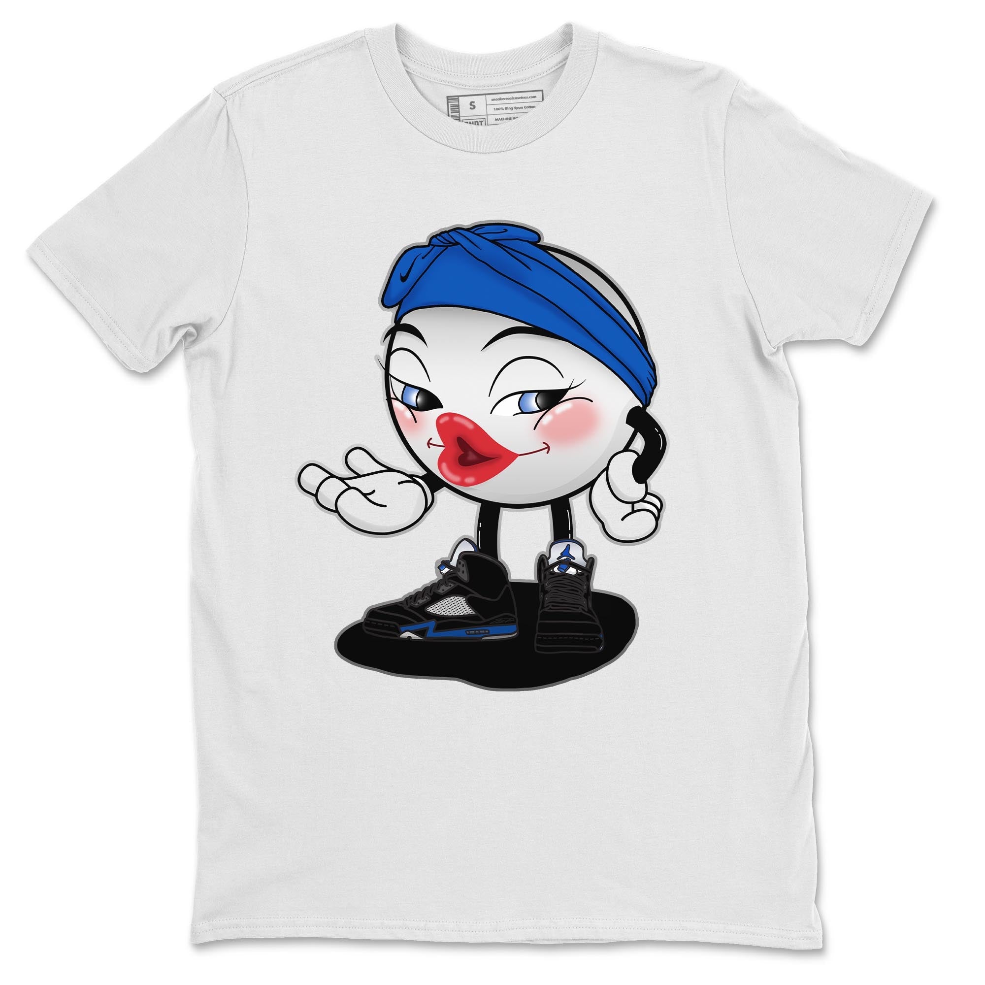 Jordan 5 Racer Blue Shirt To Match Jordans Sexy Emoji Sneaker Tees Jordan 5 Racer Blue Drip Gear Zone Sneaker Matching Clothing Unisex Shirts