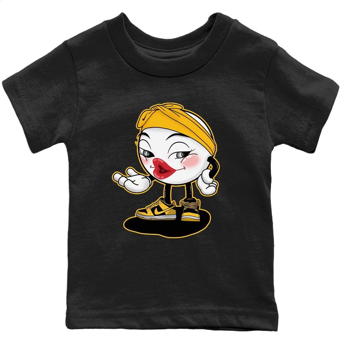 Dunk Championship Goldenrod Sneaker Match Tees Sexy Emoji Sneaker Tees Dunk Championship Goldenrod Jordan to match sneaker T-Shirt Kids Shirts