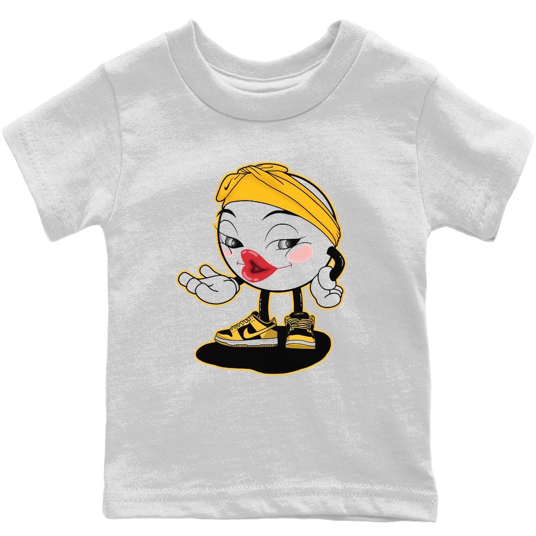 Dunk Championship Goldenrod Sneaker Match Tees Sexy Emoji Sneaker Tees Dunk Championship Goldenrod Jordan to match sneaker T-Shirt Kids Shirts