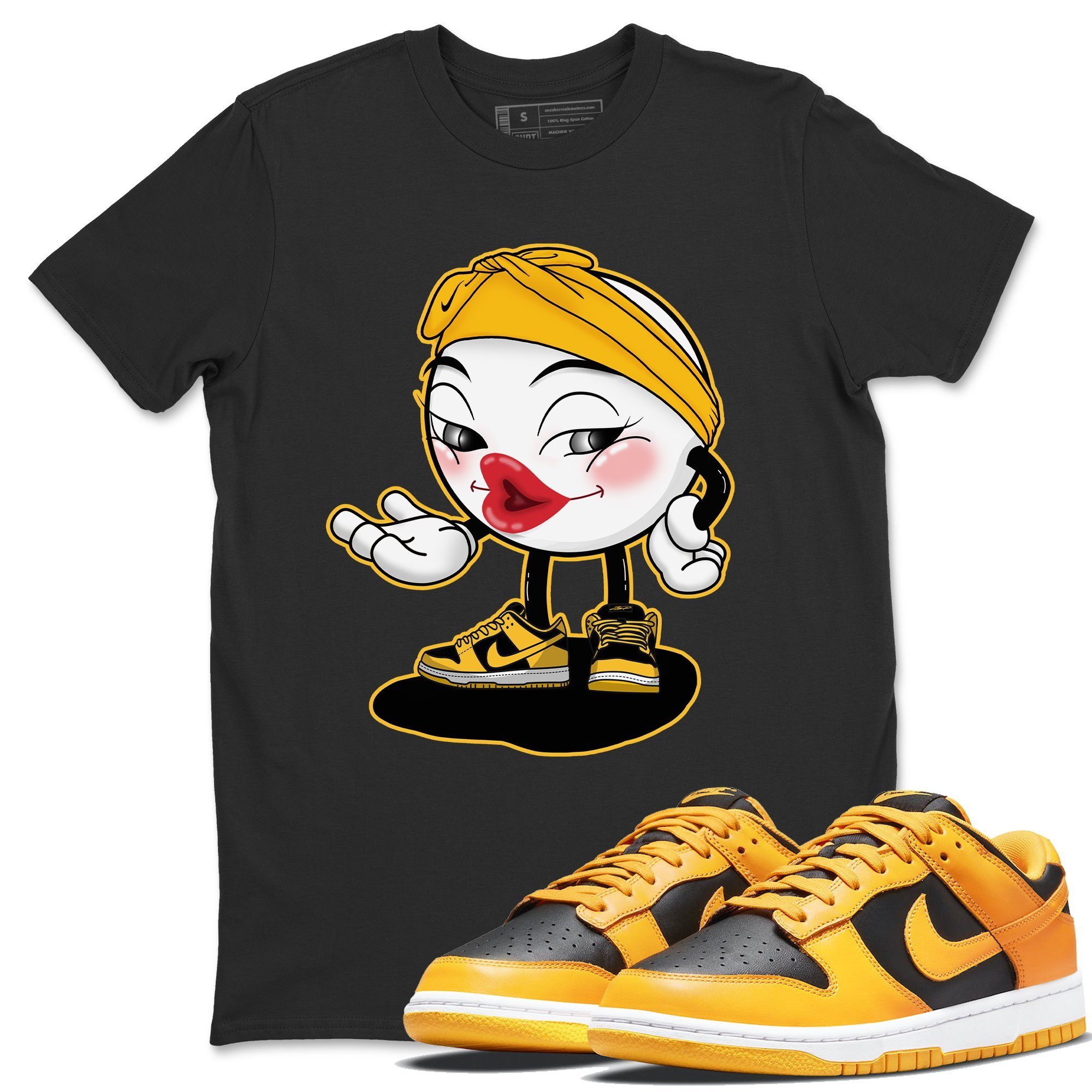 Dunk Championship Goldenrod Sneaker Match Tees Sexy Emoji Sneaker Tees Dunk Championship Goldenrod Jordan to match sneaker T-Shirt Crew Neck Shirts