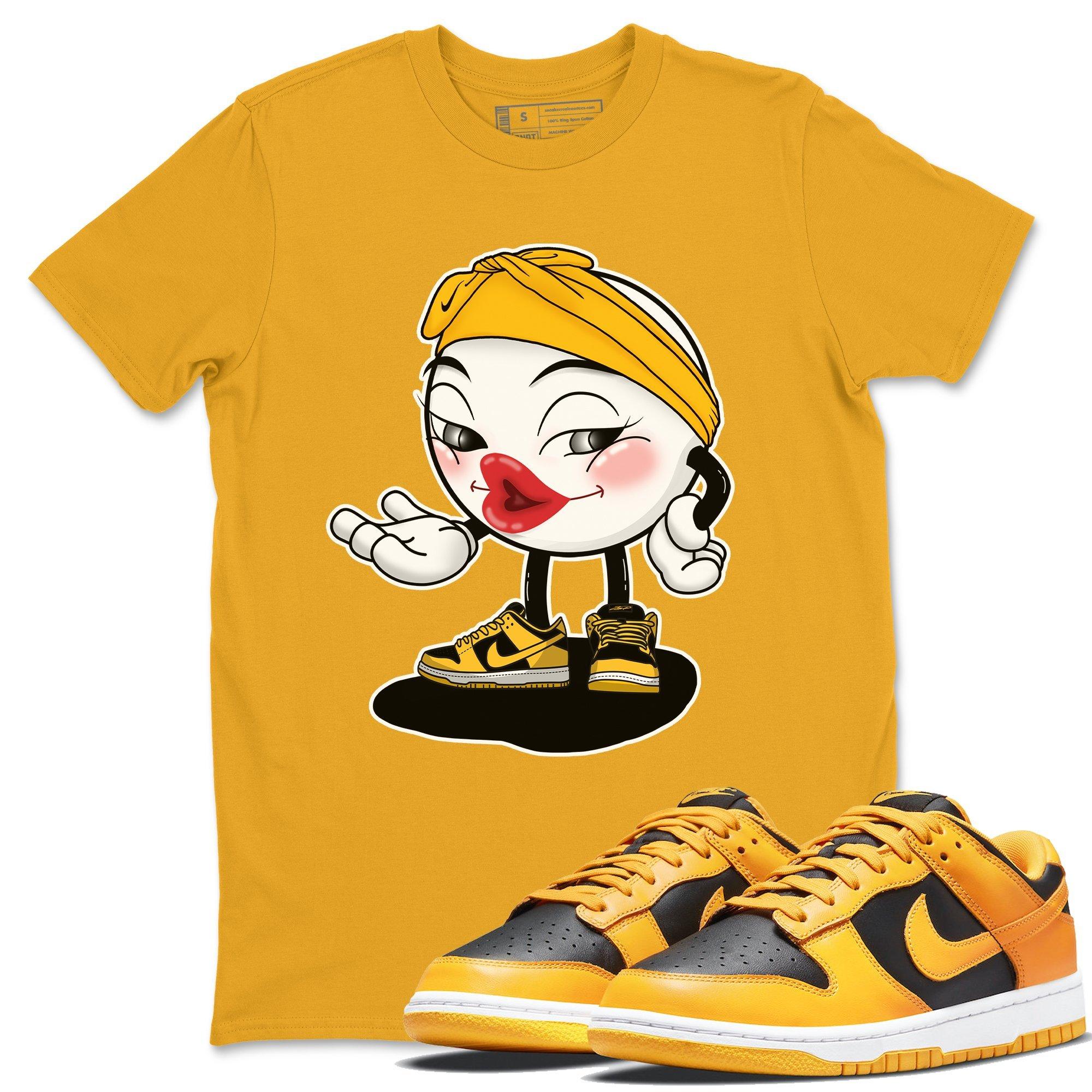 Dunk Championship Goldenrod Sneaker Match Tees Sexy Emoji Sneaker Tees Dunk Championship Goldenrod Jordan to match sneaker T-Shirt Crew Neck Shirts
