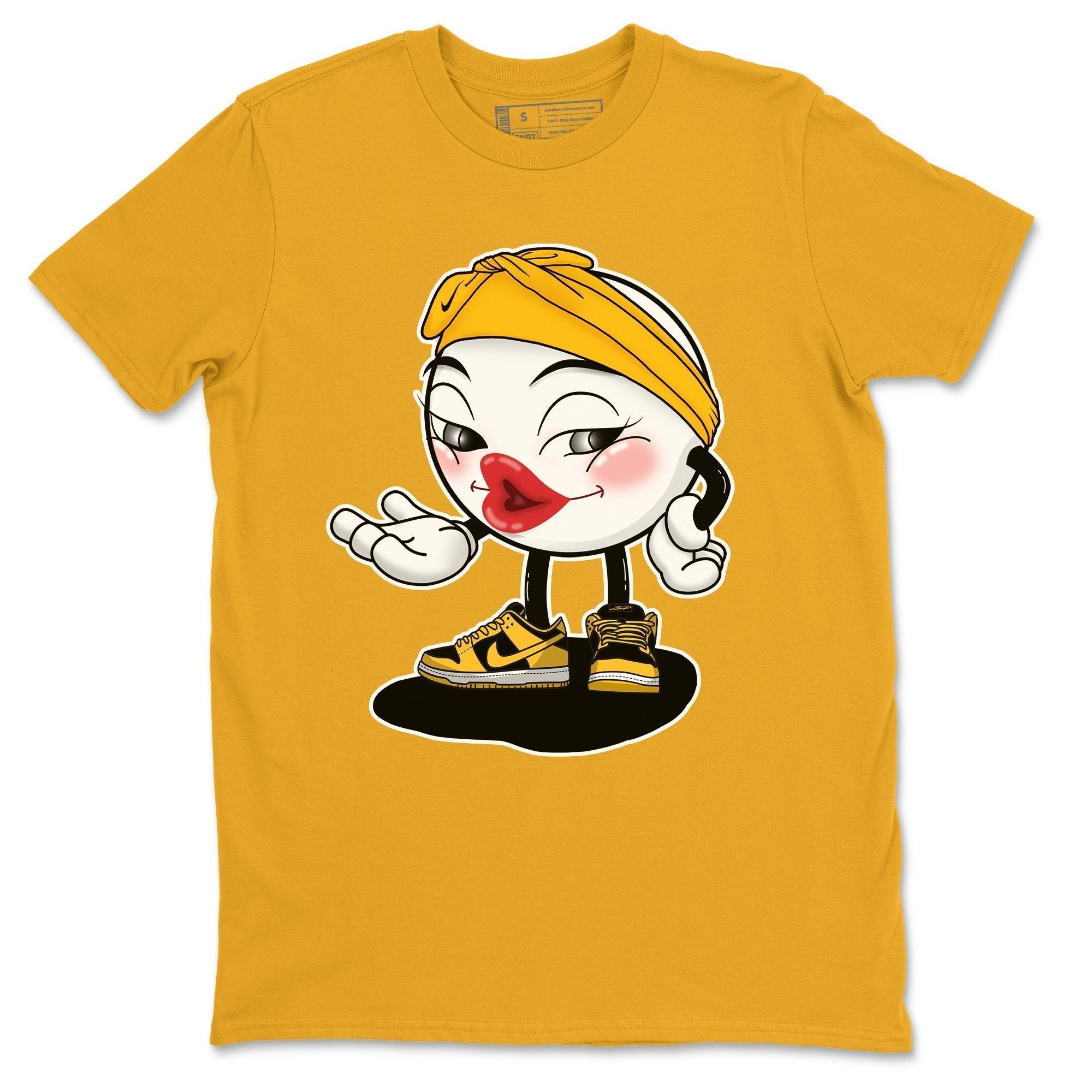 Dunk Championship Goldenrod Sneaker Match Tees Sexy Emoji Sneaker Tees Dunk Championship Goldenrod Jordan to match sneaker T-Shirt Crew Neck Shirts