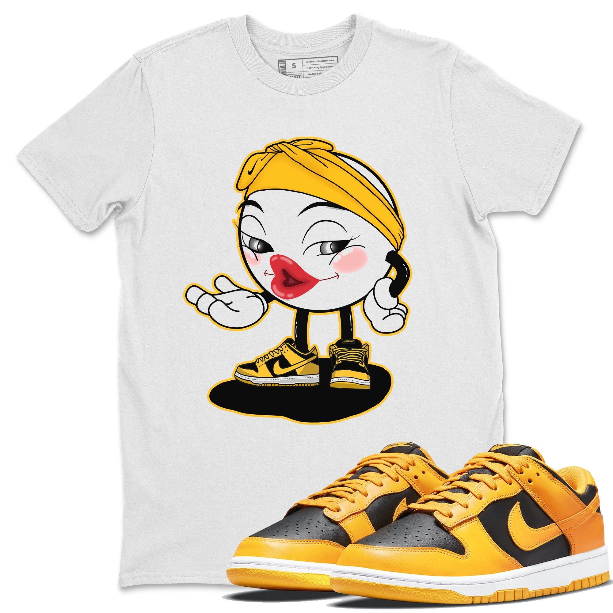 Dunk Championship Goldenrod Sneaker Match Tees Sexy Emoji Sneaker Tees Dunk Championship Goldenrod Jordan to match sneaker T-Shirt Crew Neck Shirts