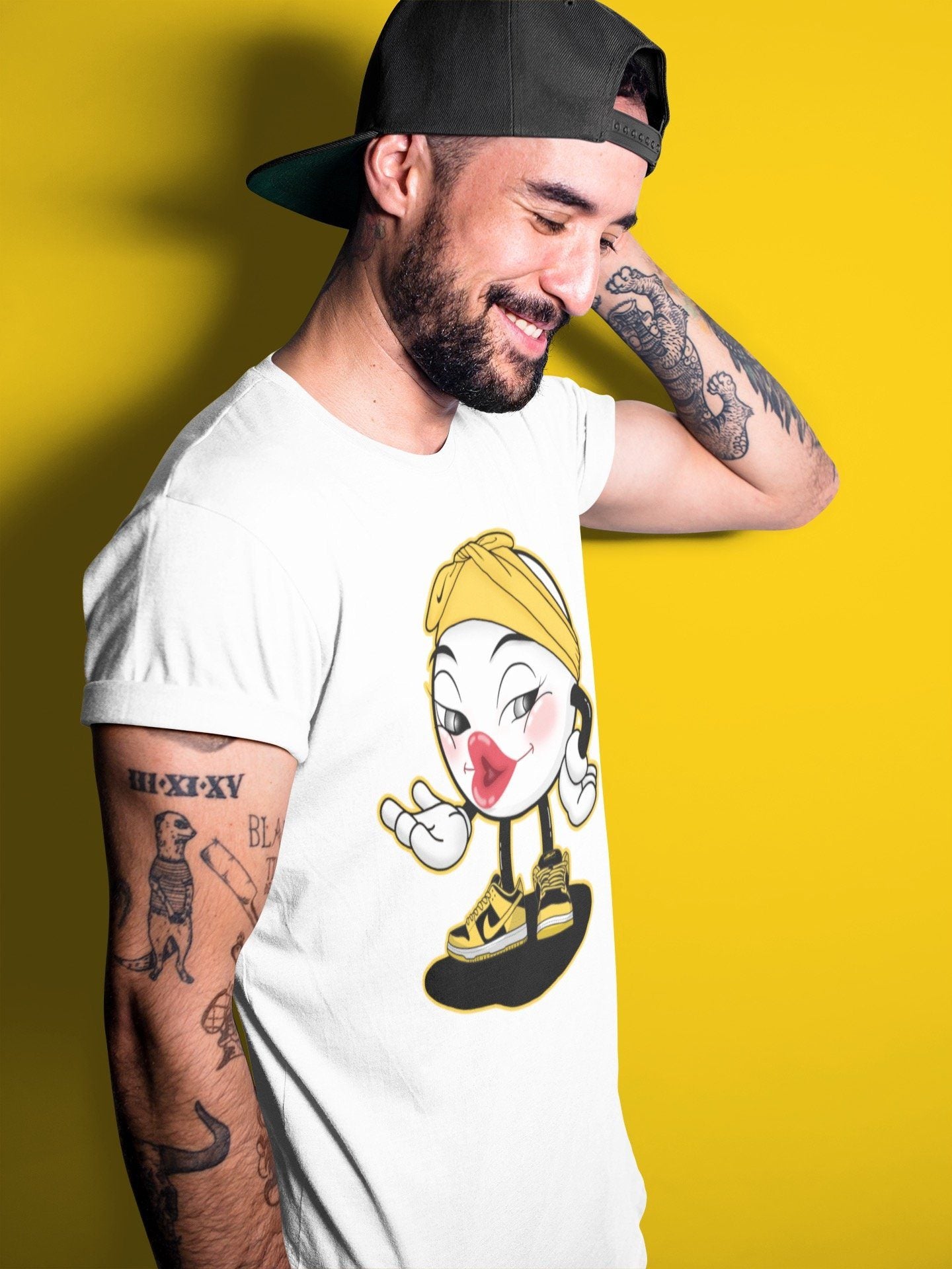 Dunk Championship Goldenrod Sneaker Match Tees Sexy Emoji Sneaker Tees Dunk Championship Goldenrod Jordan to match sneaker T-Shirt Crew Neck Shirts
