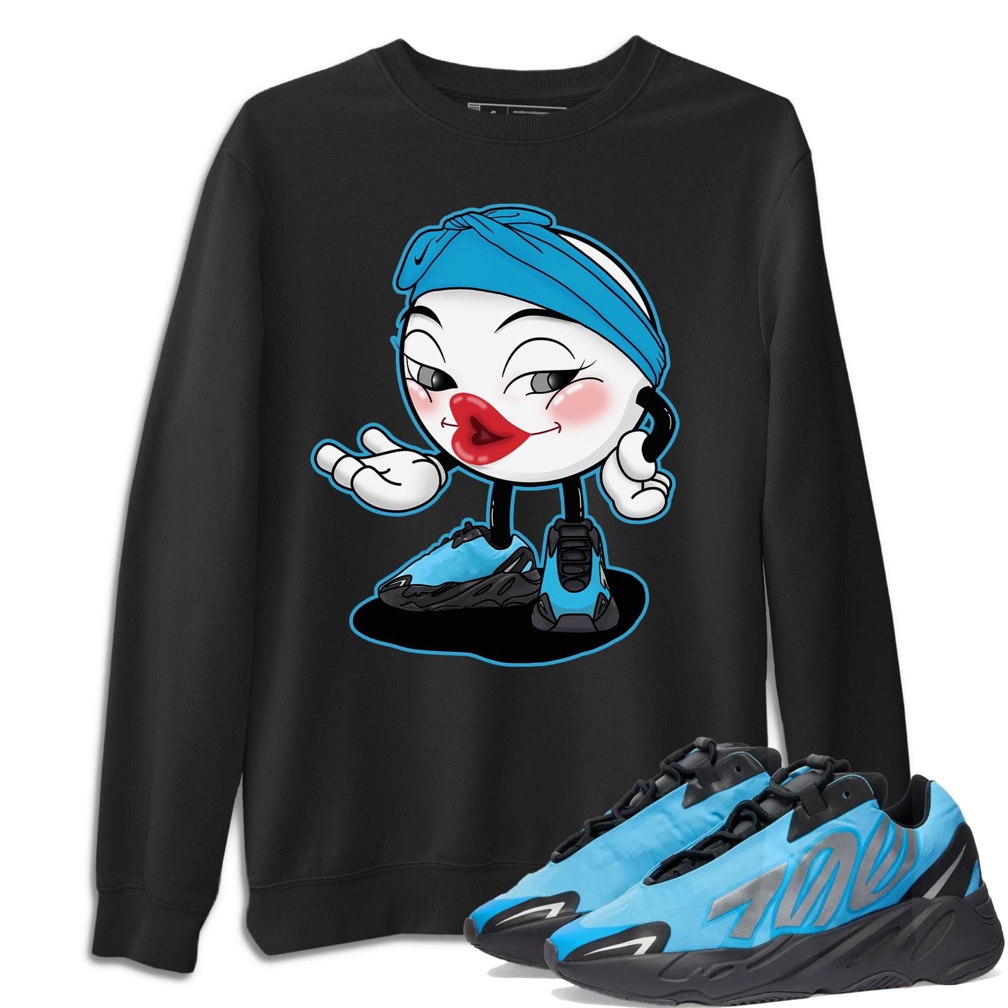 Yeezy 700 Bright Cyan Shirt To Match Jordans Sexy Emoji Sneaker Tees Yeezy 700 Bright Cyan Drip Gear Zone Sneaker Matching Clothing Unisex Shirts