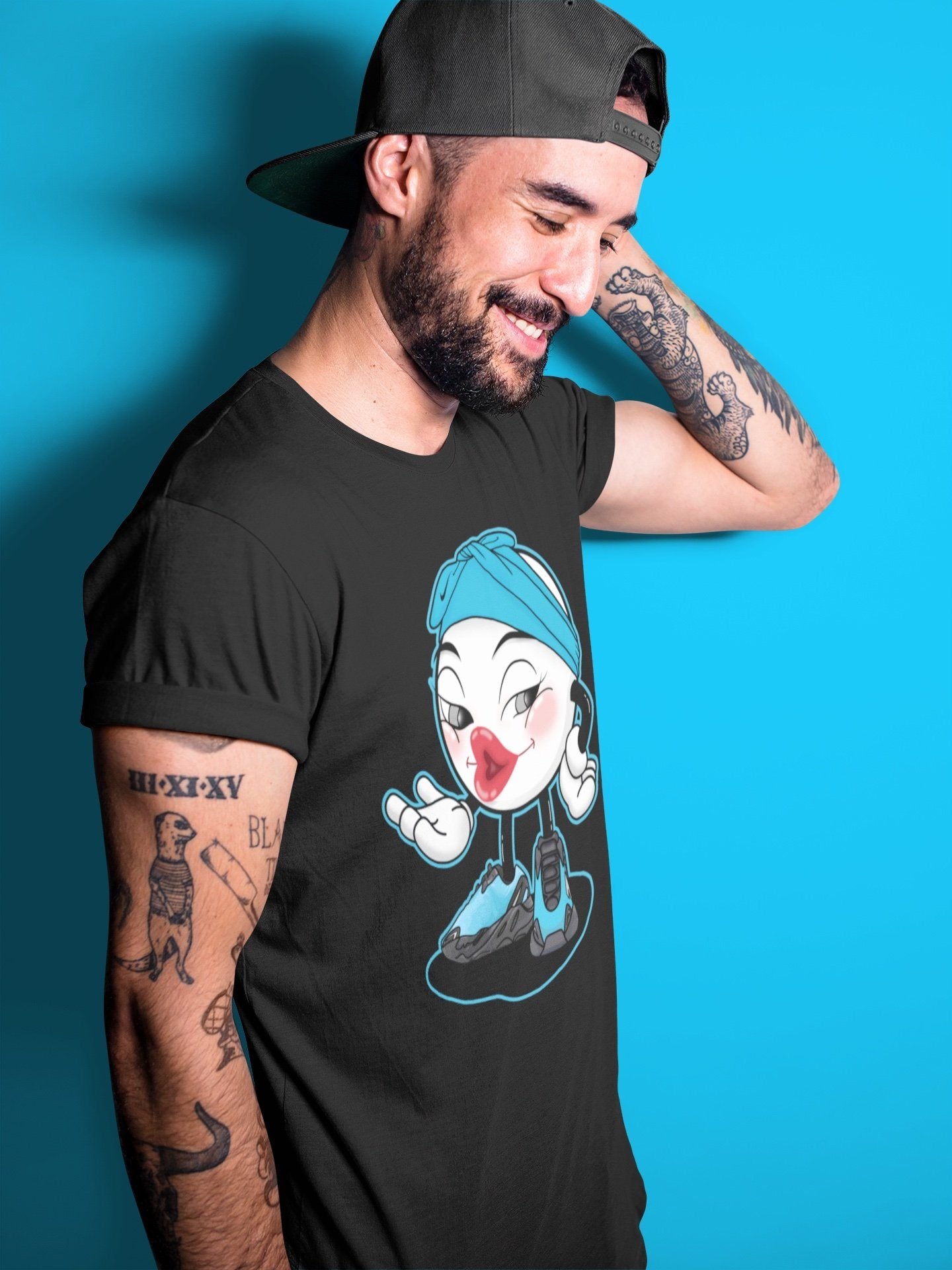 Yeezy 700 Bright Cyan Shirt To Match Jordans Sexy Emoji Sneaker Tees Yeezy 700 Bright Cyan Drip Gear Zone Sneaker Matching Clothing Unisex Shirts