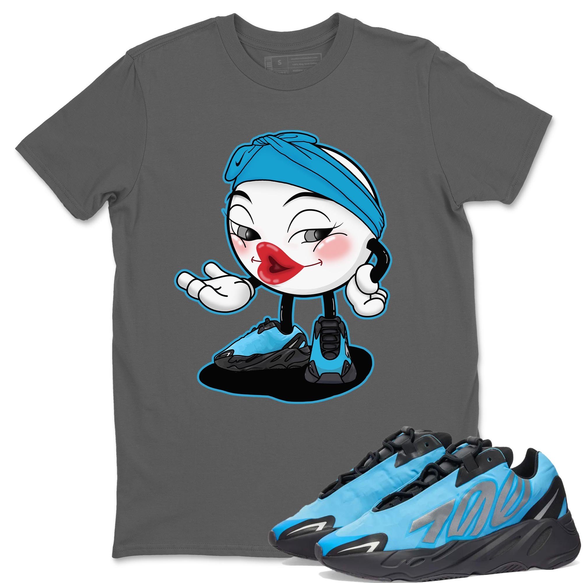 Yeezy 700 Bright Cyan Shirt To Match Jordans Sexy Emoji Sneaker Tees Yeezy 700 Bright Cyan Drip Gear Zone Sneaker Matching Clothing Unisex Shirts