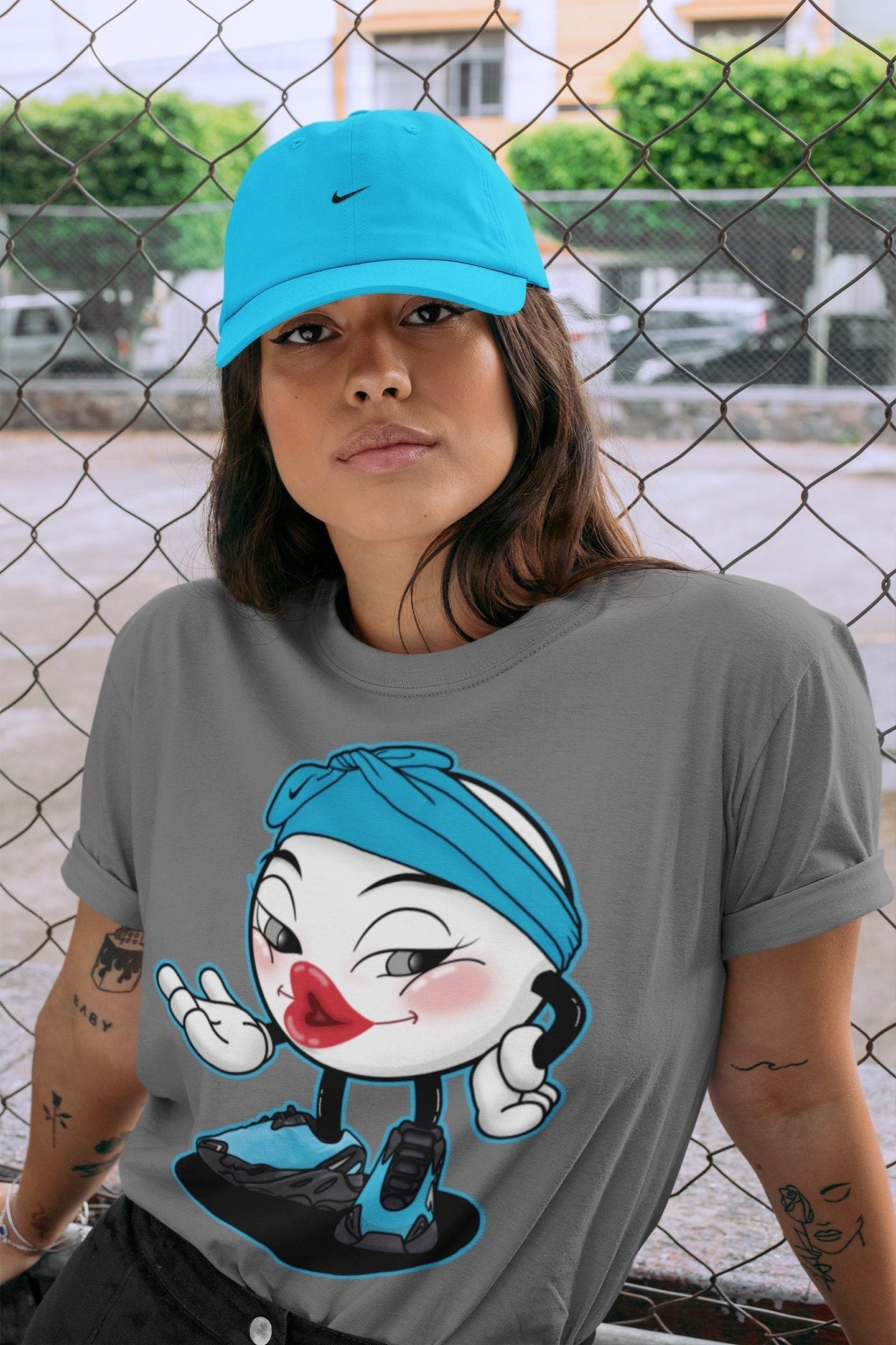 Yeezy 700 Bright Cyan Shirt To Match Jordans Sexy Emoji Sneaker Tees Yeezy 700 Bright Cyan Drip Gear Zone Sneaker Matching Clothing Unisex Shirts