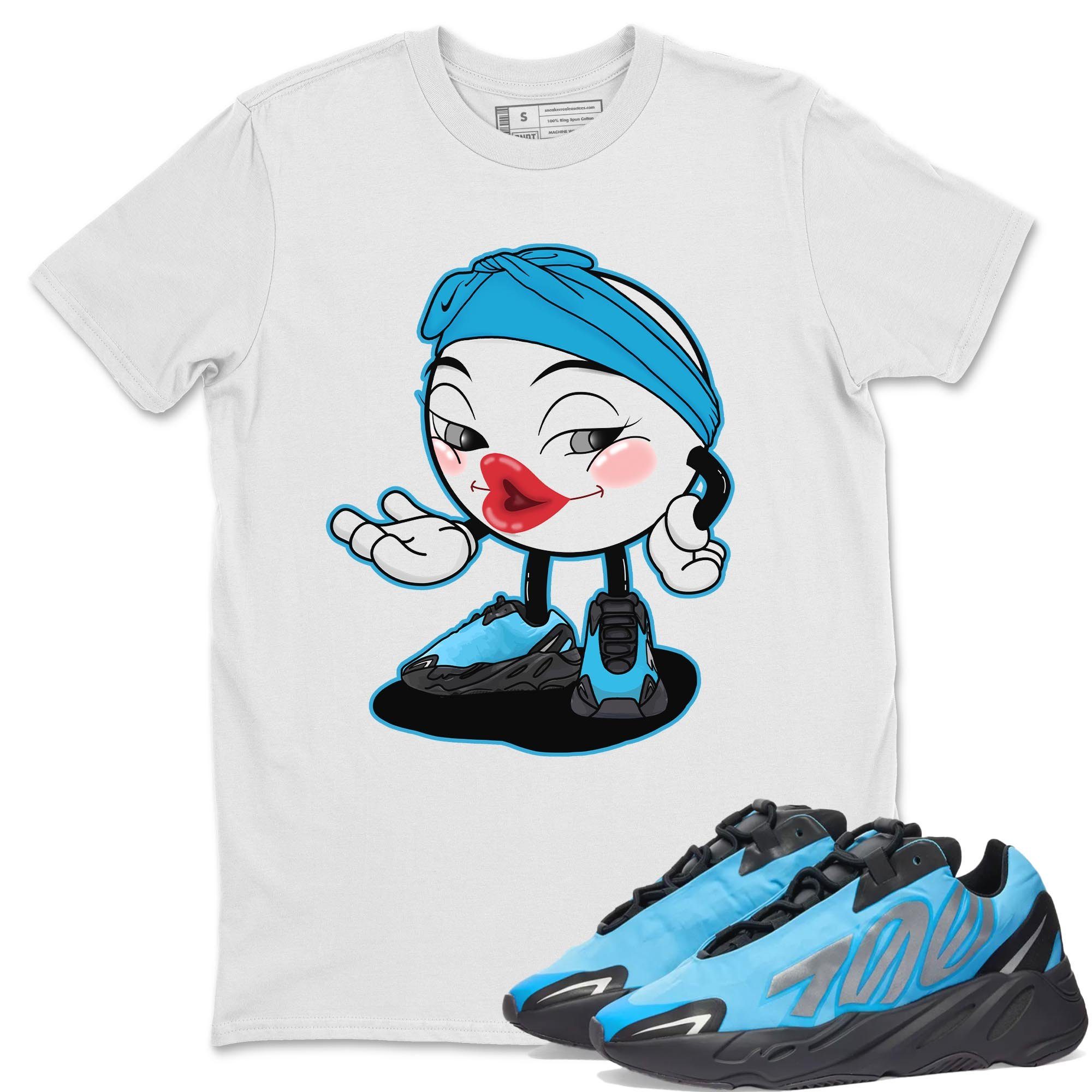 Yeezy 700 Bright Cyan Shirt To Match Jordans Sexy Emoji Sneaker Tees Yeezy 700 Bright Cyan Drip Gear Zone Sneaker Matching Clothing Unisex Shirts
