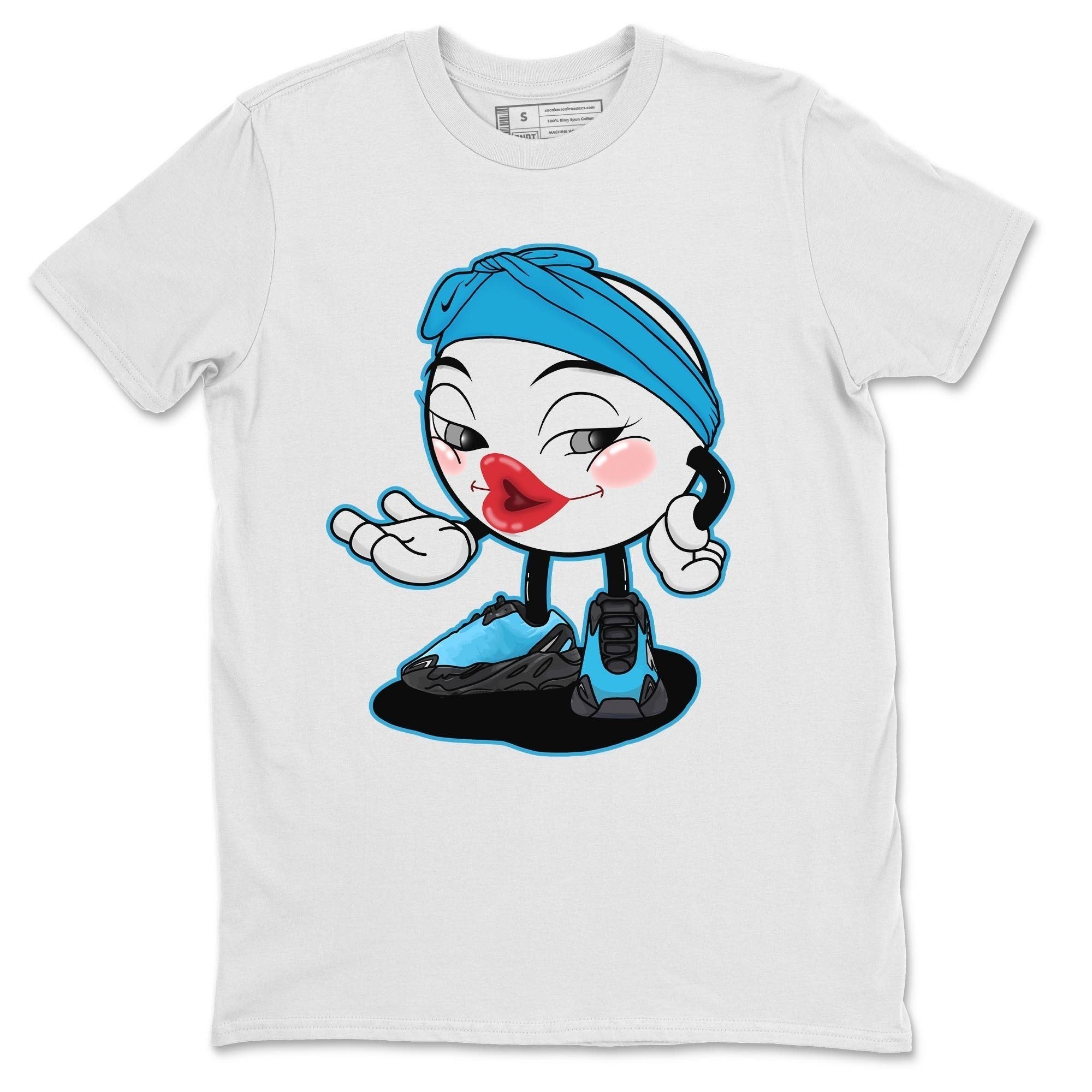 Yeezy 700 Bright Cyan Shirt To Match Jordans Sexy Emoji Sneaker Tees Yeezy 700 Bright Cyan Drip Gear Zone Sneaker Matching Clothing Unisex Shirts