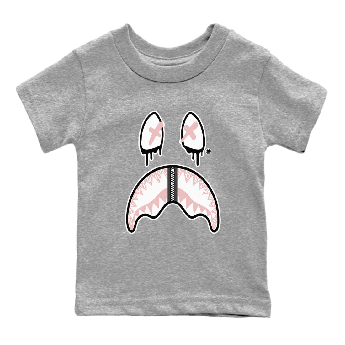 Air Jordan 3 GS Vintage Floral shirt to match jordans Shark Face sneaker tees 3s Vintage Floral Drip Gear Zone baby toddler Heather Grey 2 cotton Shirt