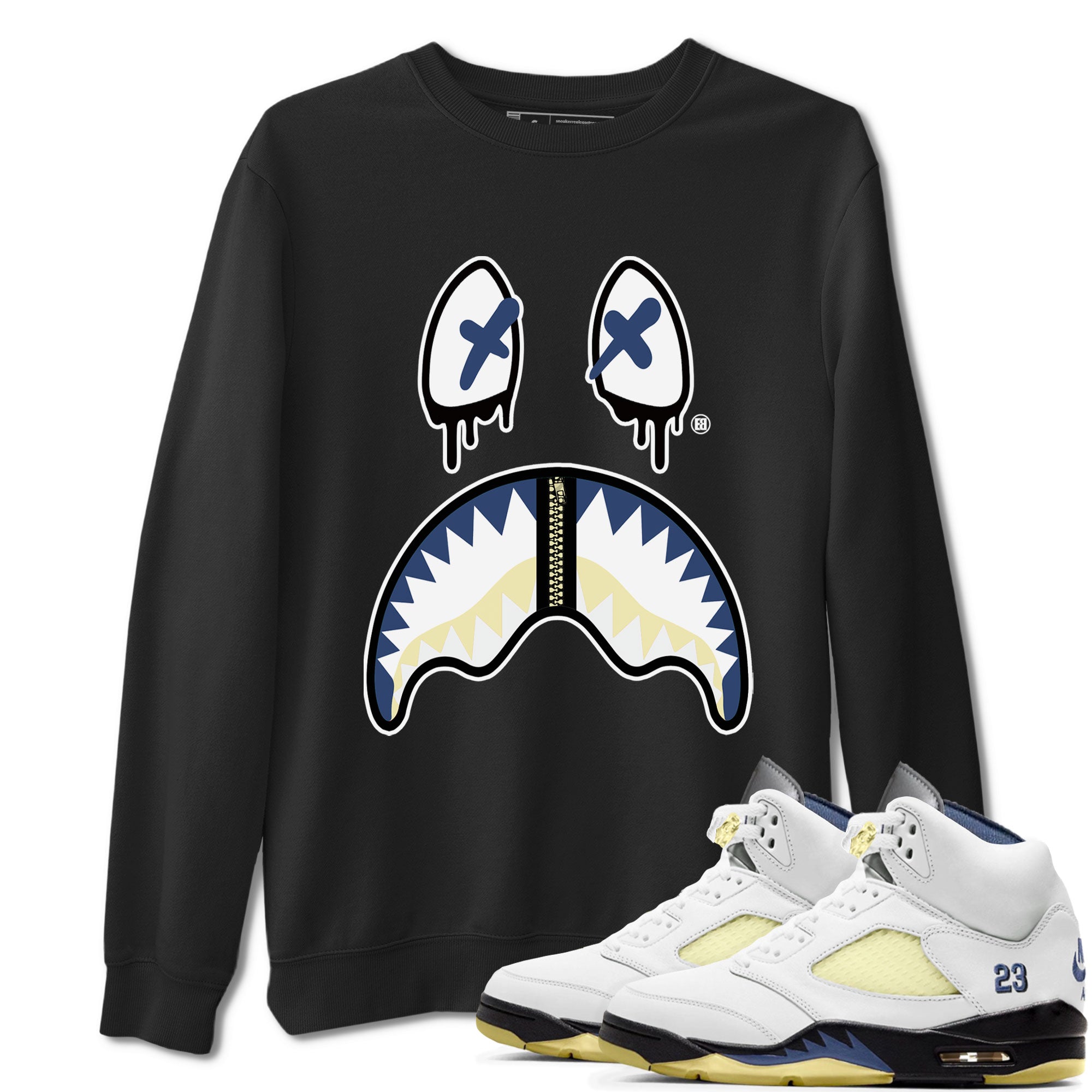 Air Jordan 5 A Ma Maniere x Dawn shirt to match jordans Shark Face sneaker tees Air Jordan 5 A Ma Maniere x Photon Dust Drip Gear Zone Streetwear Brand Sneaker Matching Shirt Unisex Black 1 T-Shirt