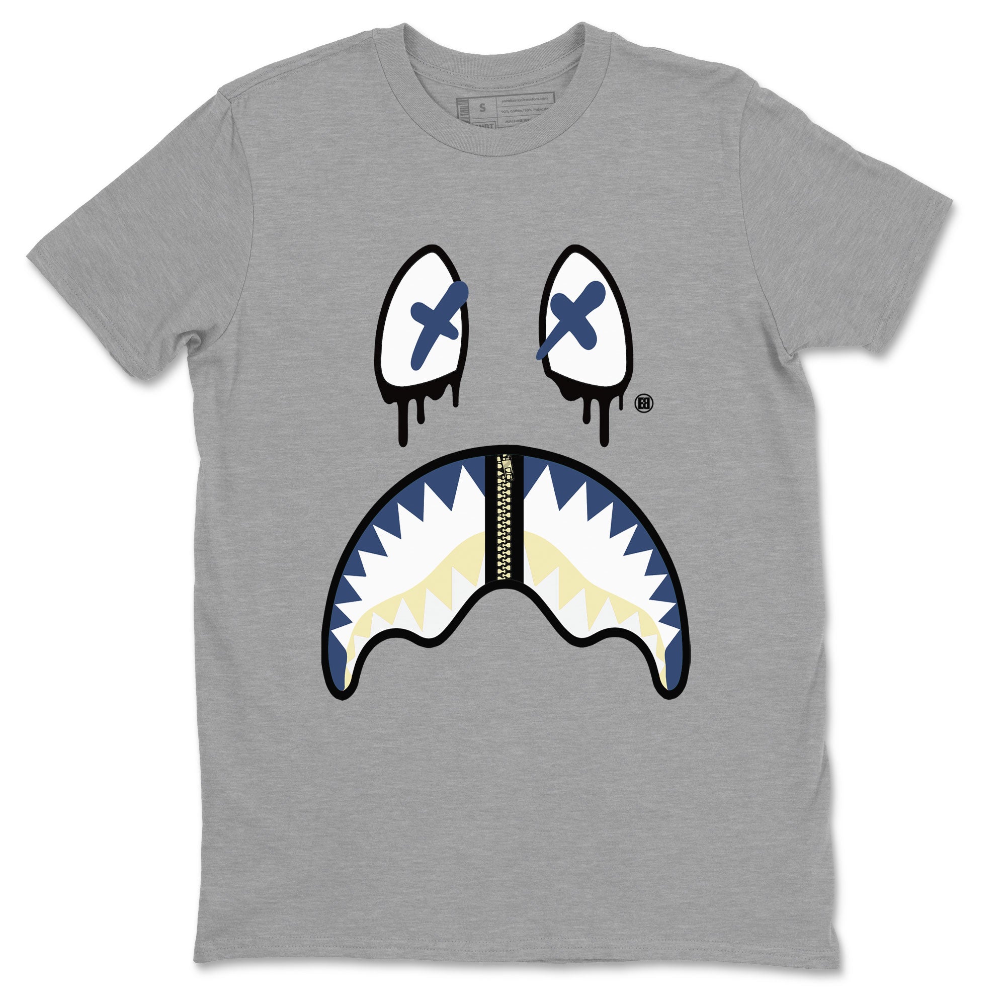 Air Jordan 5 A Ma Maniere x Dawn shirt to match jordans Shark Face sneaker tees Air Jordan 5 A Ma Maniere x Photon Dust Drip Gear Zone Streetwear Brand Sneaker Matching Shirt Unisex Heather Grey 2 T-Shirt