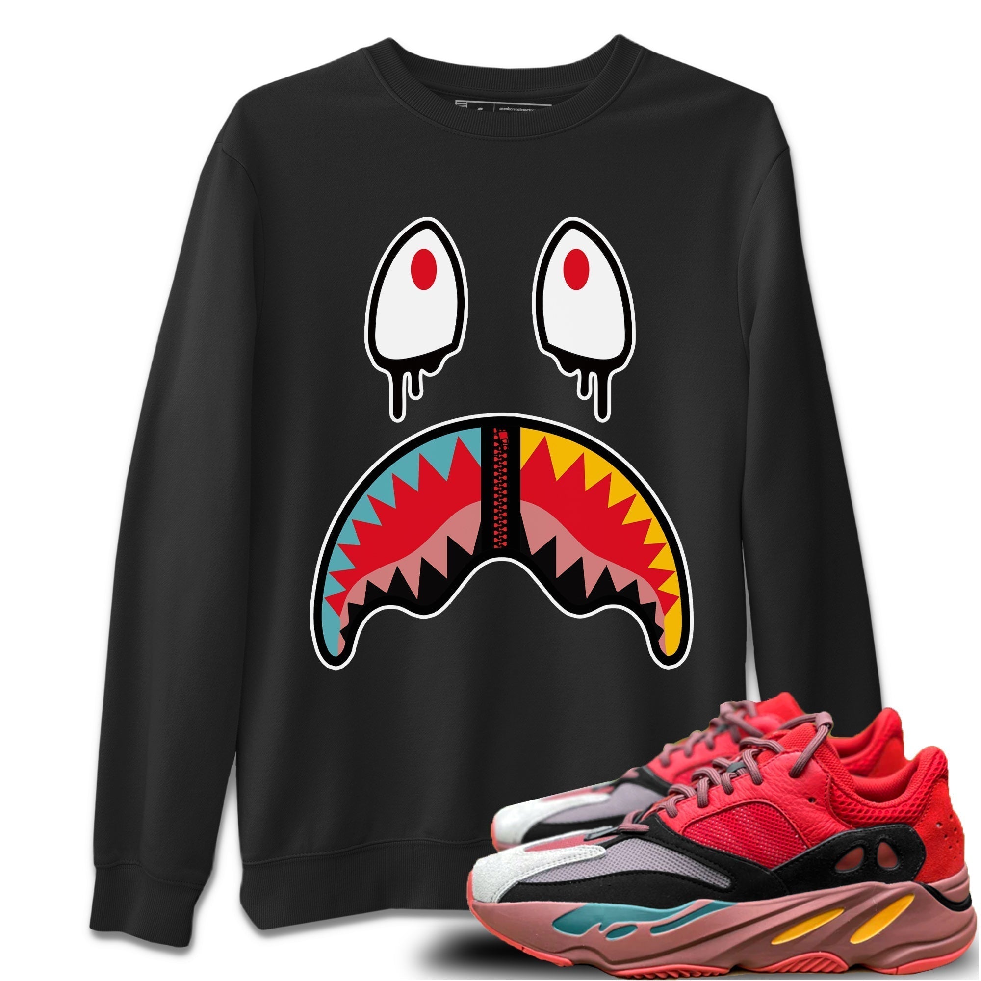 Yeezy 700 Hi-Res Red Shirt To Match Jordans Shark Face Sneaker Tees Yeezy 700 Hi-Res Red Drip Gear Zone Sneaker Matching Clothing Unisex Shirts