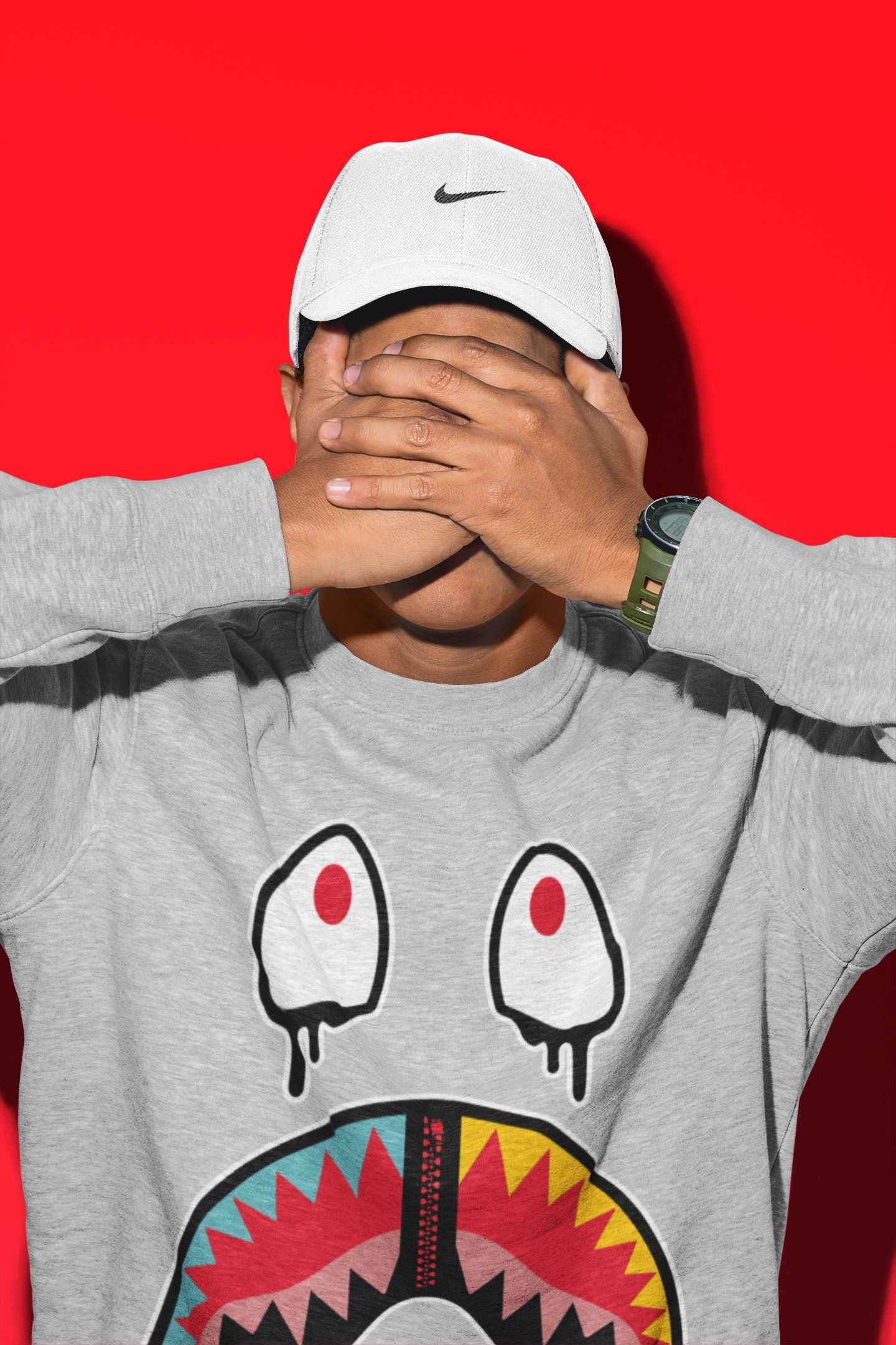 Yeezy 700 Hi-Res Red Shirt To Match Jordans Shark Face Sneaker Tees Yeezy 700 Hi-Res Red Drip Gear Zone Sneaker Matching Clothing Unisex Shirts