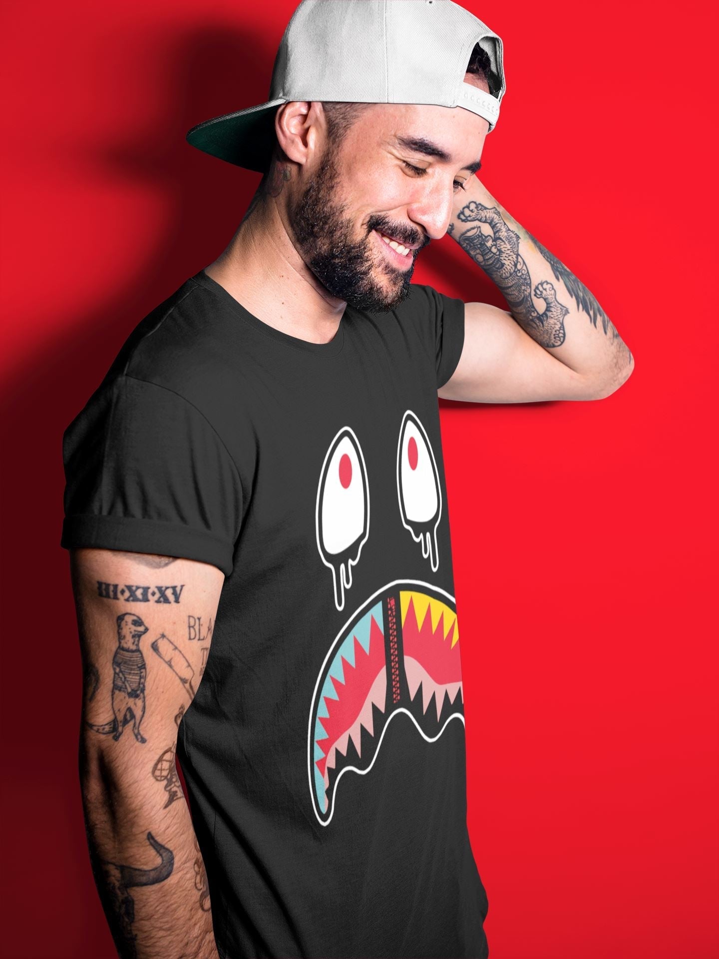 Yeezy 700 Hi-Res Red Shirt To Match Jordans Shark Face Sneaker Tees Yeezy 700 Hi-Res Red Drip Gear Zone Sneaker Matching Clothing Unisex Shirts