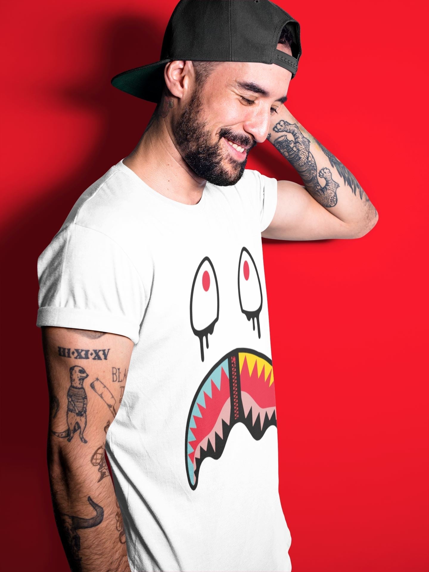 Yeezy 700 Hi-Res Red Shirt To Match Jordans Shark Face Sneaker Tees Yeezy 700 Hi-Res Red Drip Gear Zone Sneaker Matching Clothing Unisex Shirts