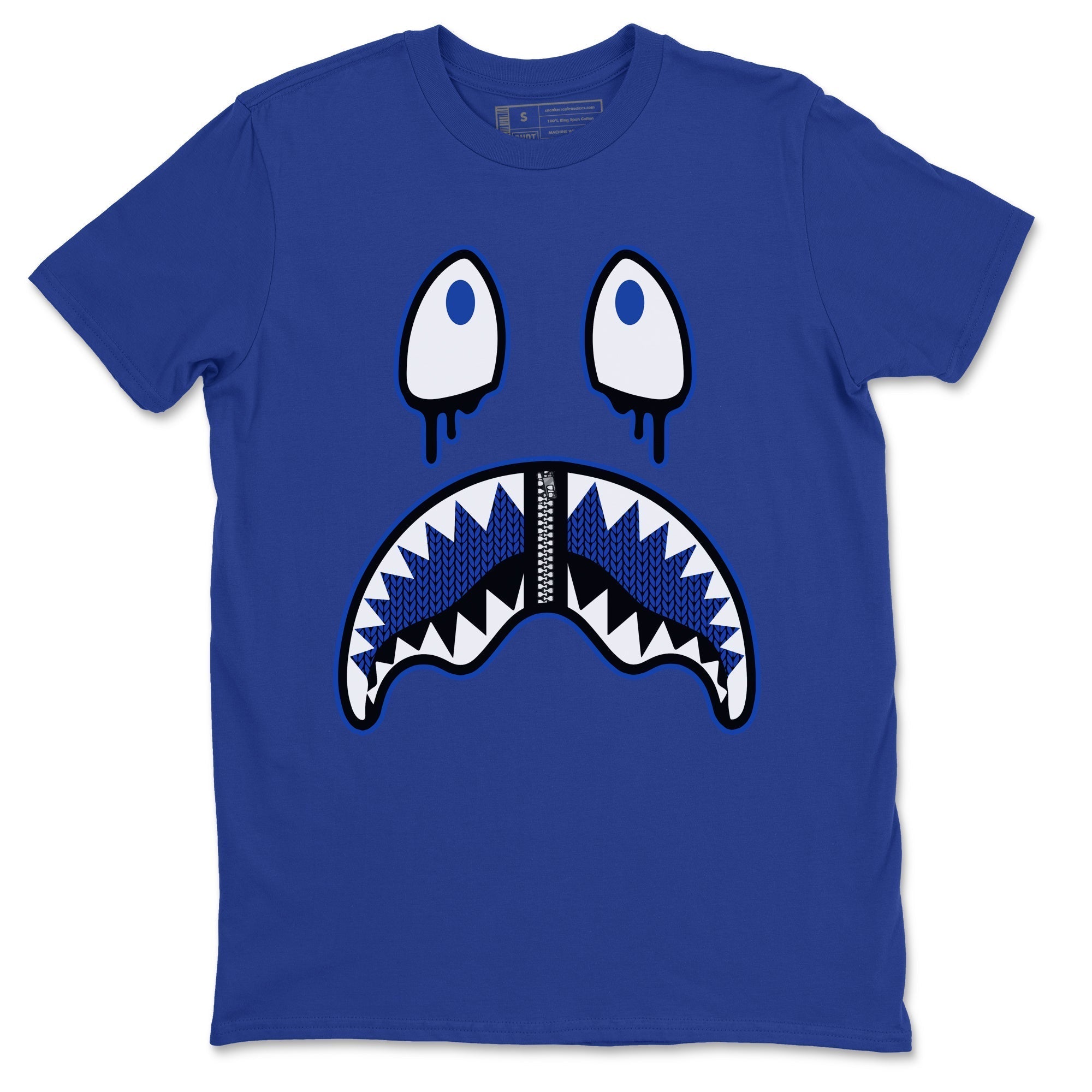 Yeezy 350 Dazzling Blue Shirt To Match Jordans Shark Face Sneaker Tees Yeezy 350 Dazzling Blue Drip Gear Zone Sneaker Matching Clothing Unisex Shirts