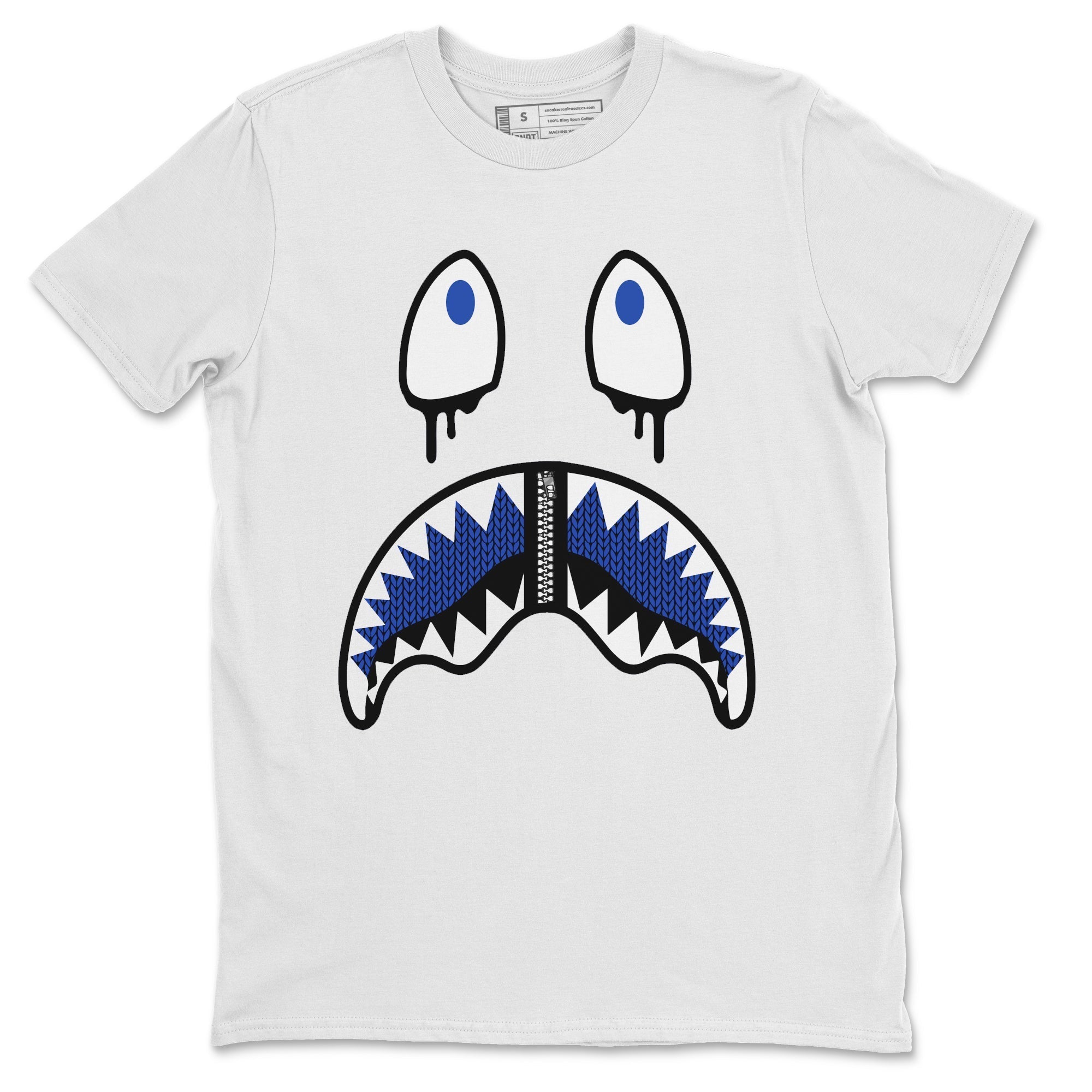 Yeezy 350 Dazzling Blue Shirt To Match Jordans Shark Face Sneaker Tees Yeezy 350 Dazzling Blue Drip Gear Zone Sneaker Matching Clothing Unisex Shirts