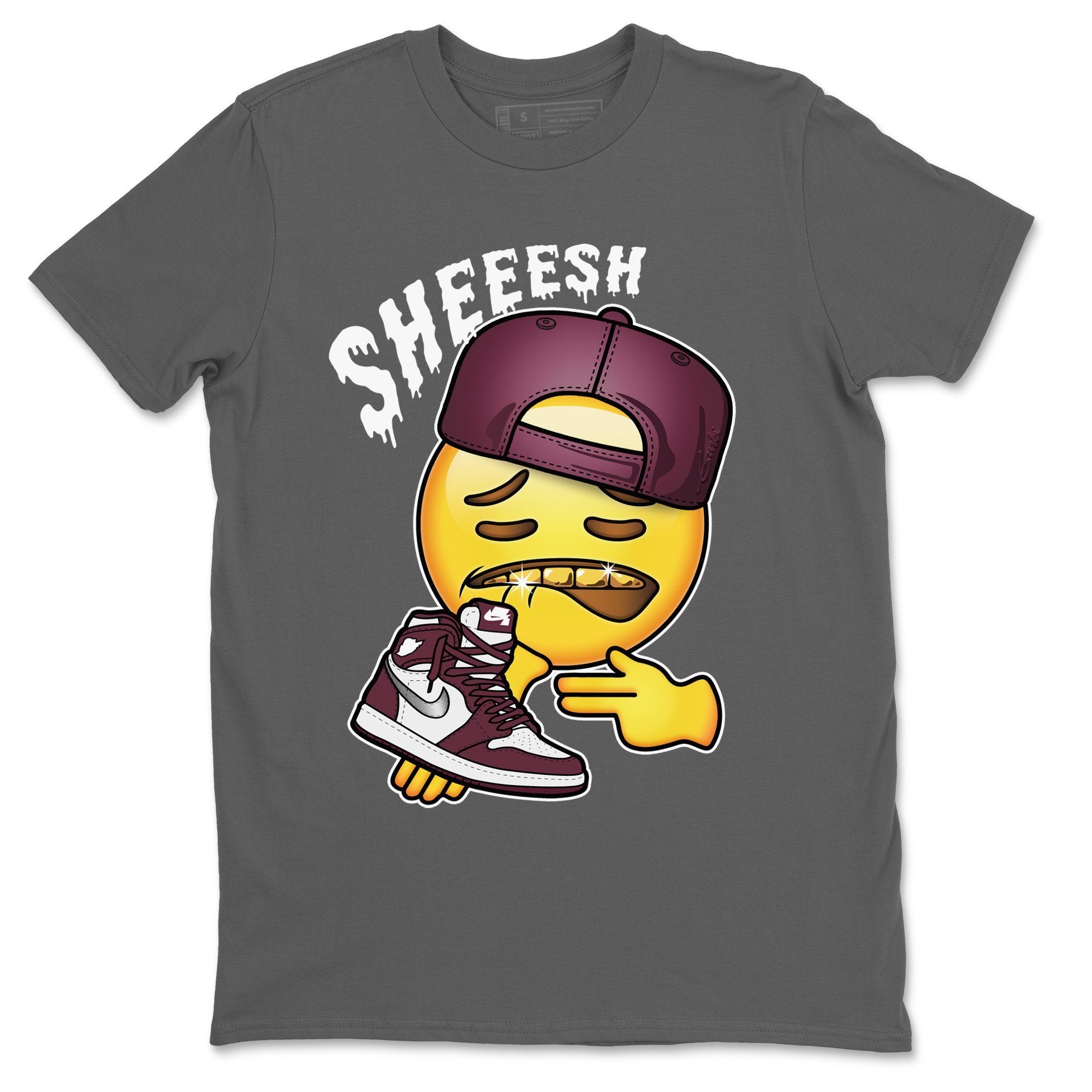 Jordan 1 Bordeaux Sneaker Matching T-Shirt Sheesh Sneaker Tees Jordan 1 Bordeaux Sneaker Release Tees Crew Neck Tees