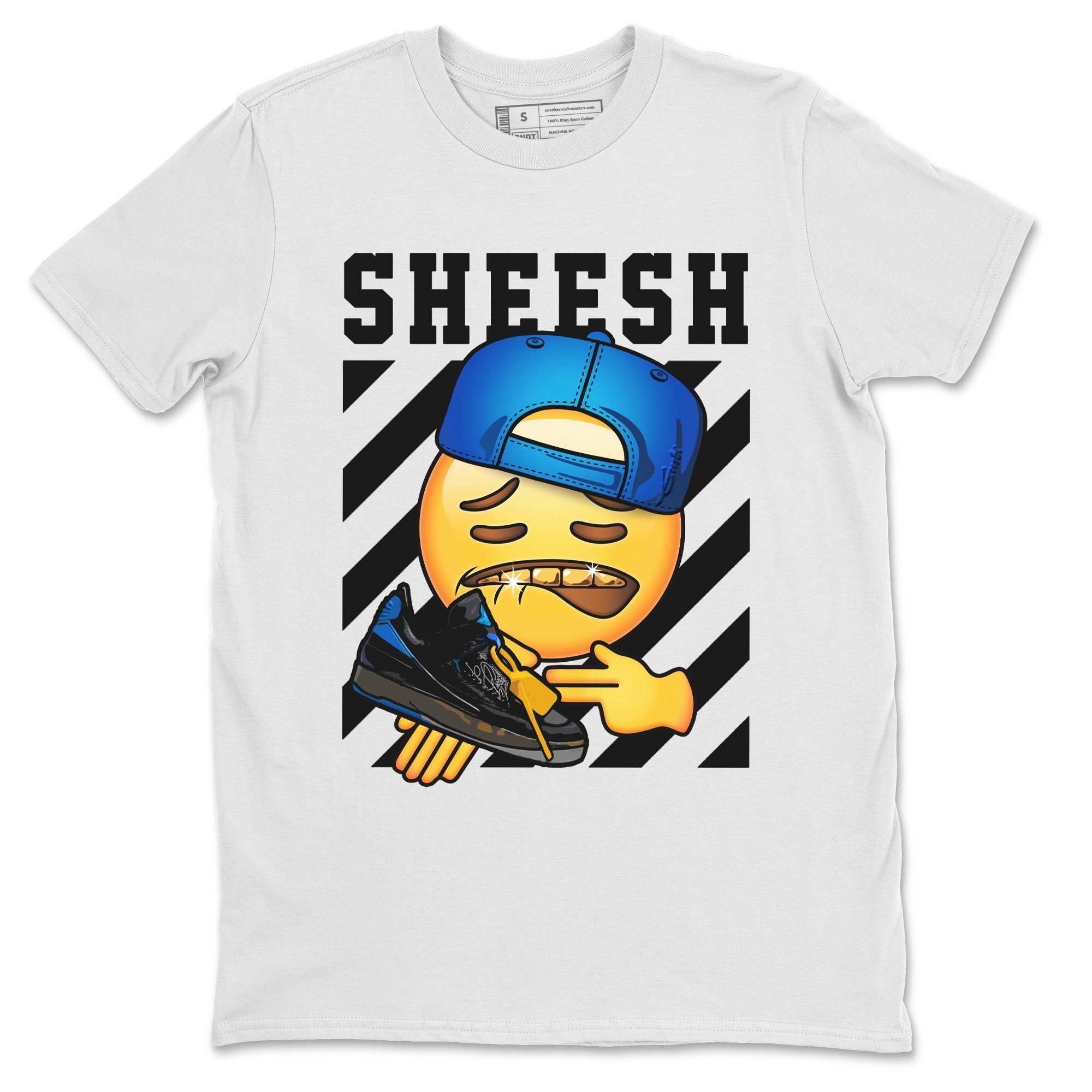 Jordan 2 OFF-WHITE Black Blue Shirt To Match Jordans Sheesh Sneaker Tees Jordan 2 OFF-WHITE Black Blue Drip Gear Zone Sneaker Matching Clothing Unisex Shirts