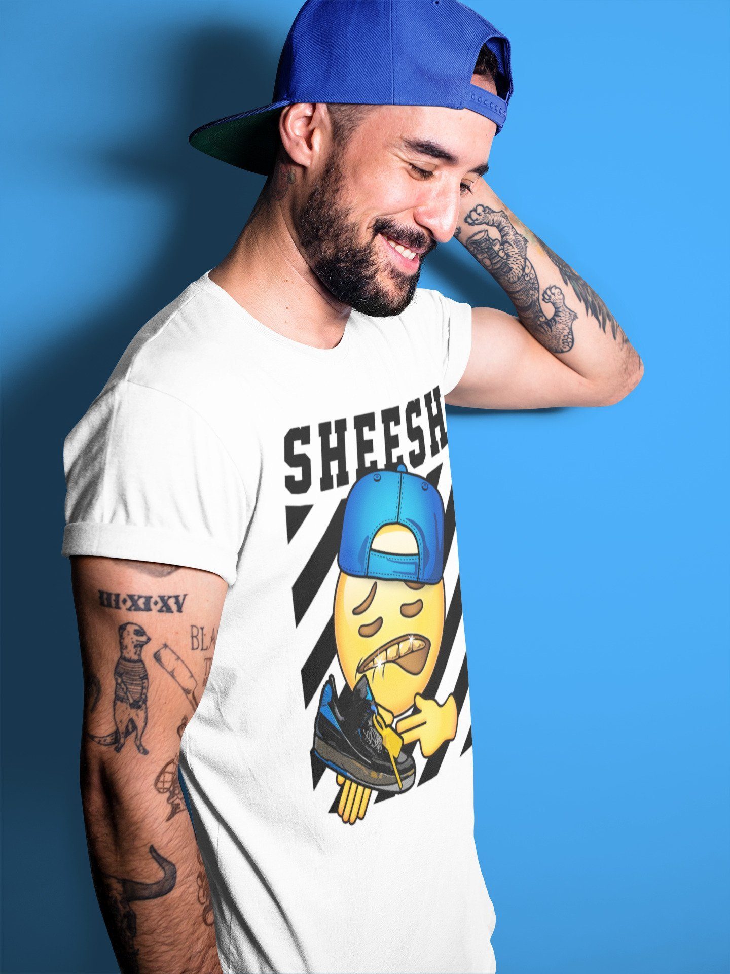 Jordan 2 OFF-WHITE Black Blue Shirt To Match Jordans Sheesh Sneaker Tees Jordan 2 OFF-WHITE Black Blue Drip Gear Zone Sneaker Matching Clothing Unisex Shirts