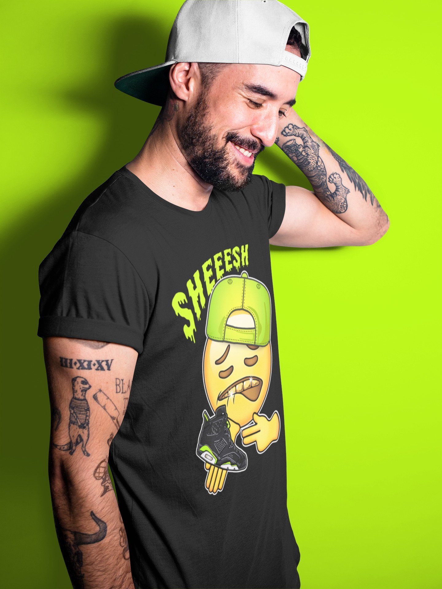 Jordan 6 Electric Green Shirt To Match Jordans Sheesh Sneaker Tees Jordan 6 Electric Green Drip Gear Zone Sneaker Matching Clothing Unisex Shirts