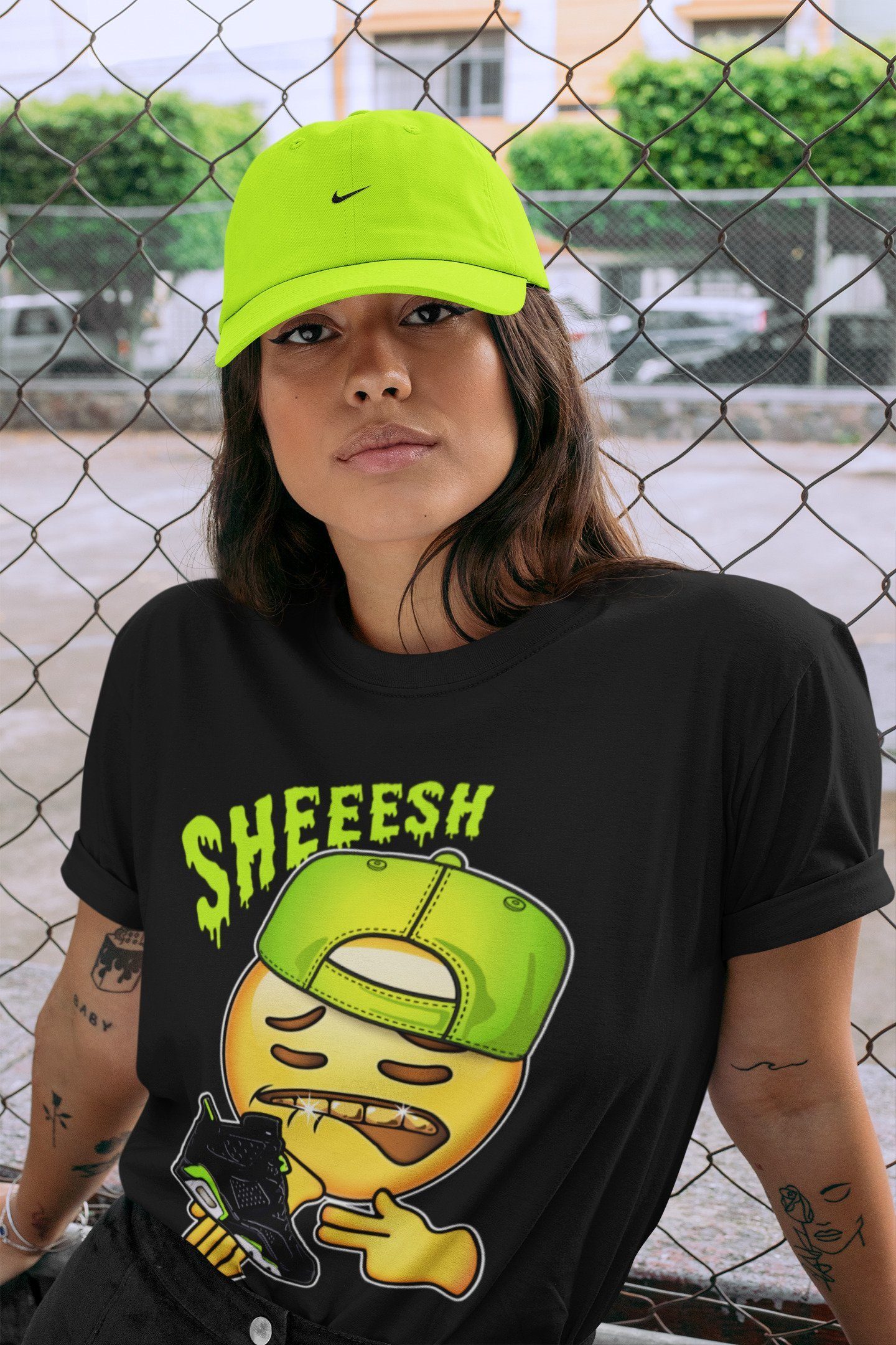 Jordan 6 Electric Green Shirt To Match Jordans Sheesh Sneaker Tees Jordan 6 Electric Green Drip Gear Zone Sneaker Matching Clothing Unisex Shirts